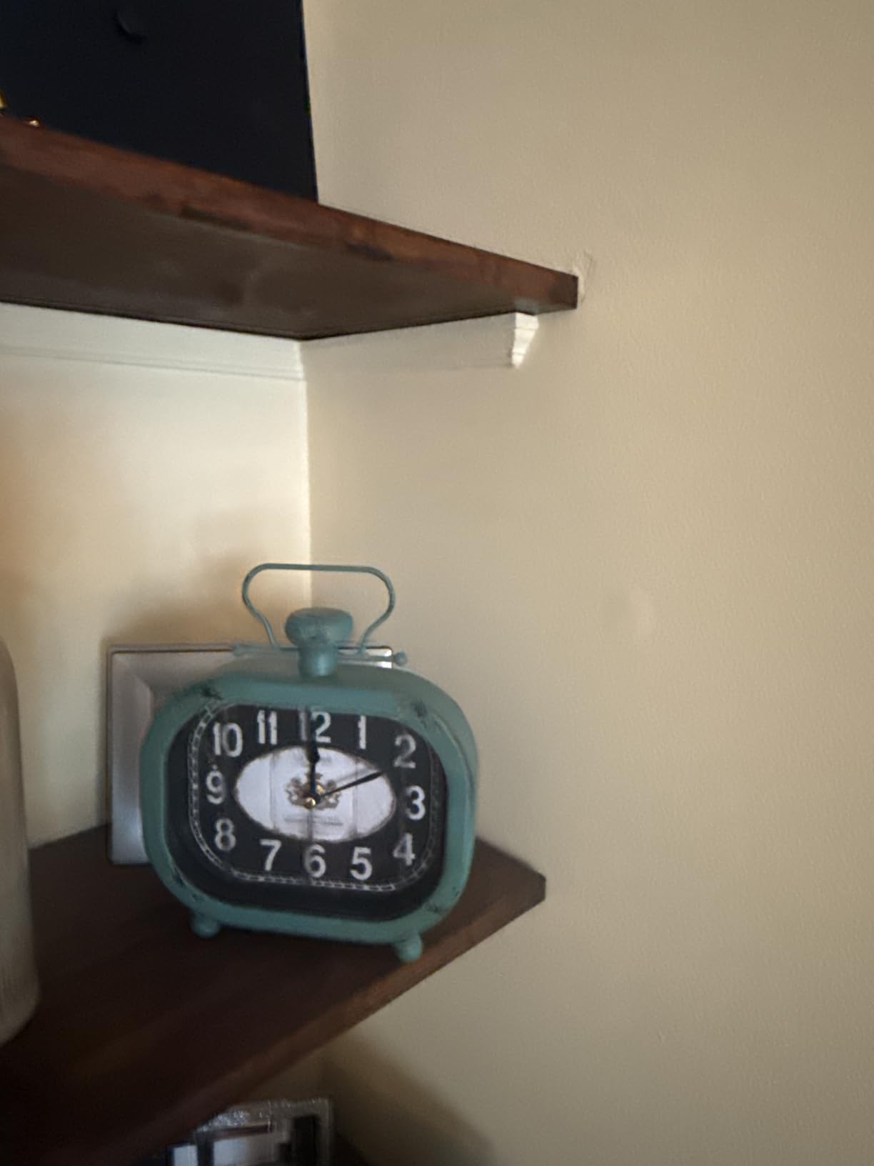 La Crosse 404-3425 Distressed Teal Metal Clock customer photo 1