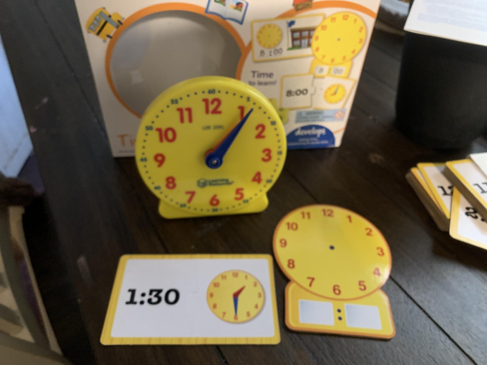 Learning Resources Time Activity Set - Kids Learning Clock, Classroom Clocks for Students, Telling Time Teaching Clock, Analog Clocks for Kids, Teaching Classroom Supplies customer photo 1
