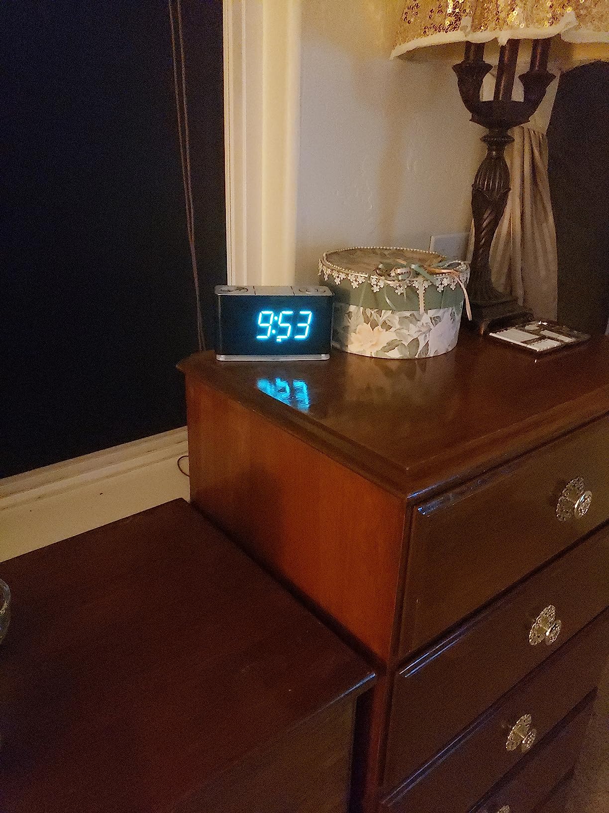 Smartset Alarm Clock Radio with Bluetooth Speaker with USB Port for iPhone/iPad/iPod/Android and Tablets, 1.4