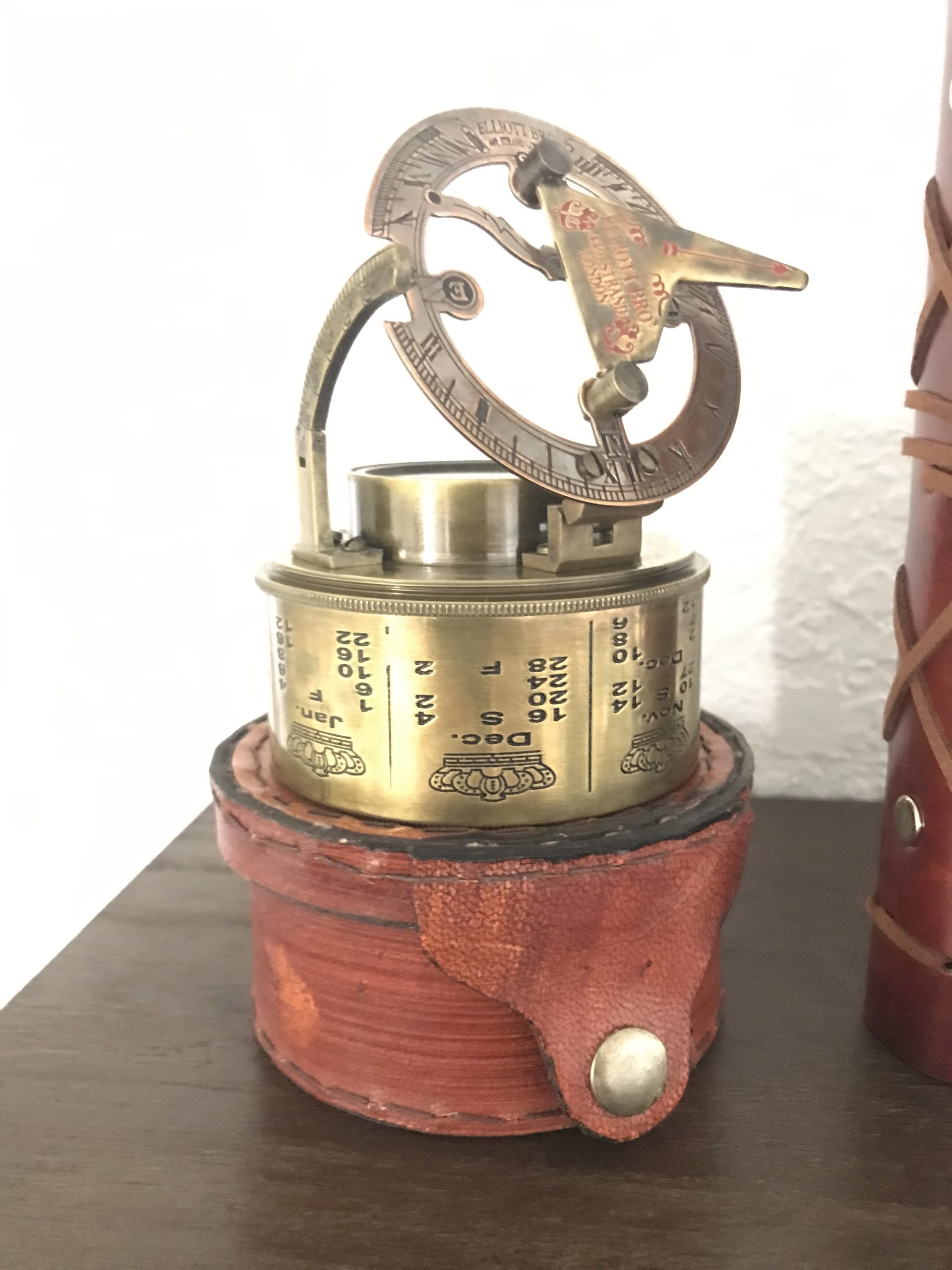 Captain's Brass Sundial Compass - Vintage Marine Nautical Compass for Camping, Hiking, and Outdoor Adventures - Antique Maritime Navigation Tool & Collectible Gift for Men customer photo 2