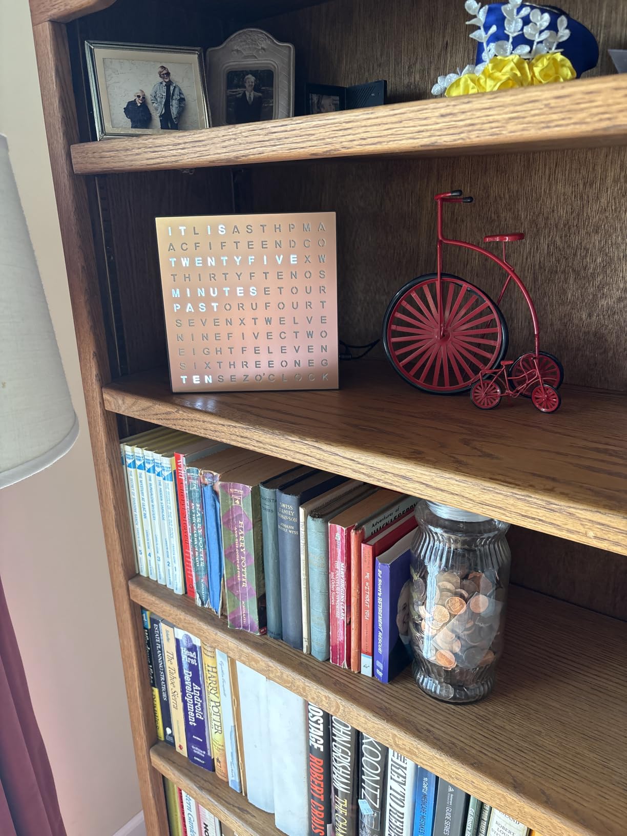Sharper Image LED Word Digital Clock, 7.75