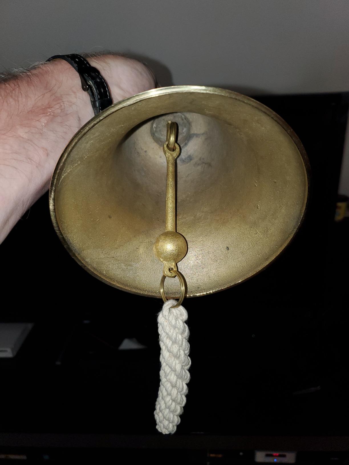 Brass Ship Bell Polished Nautical, Heavy Duty Brass Maritime Duty Watch Ships Bell by The Metal Magician customer photo 2