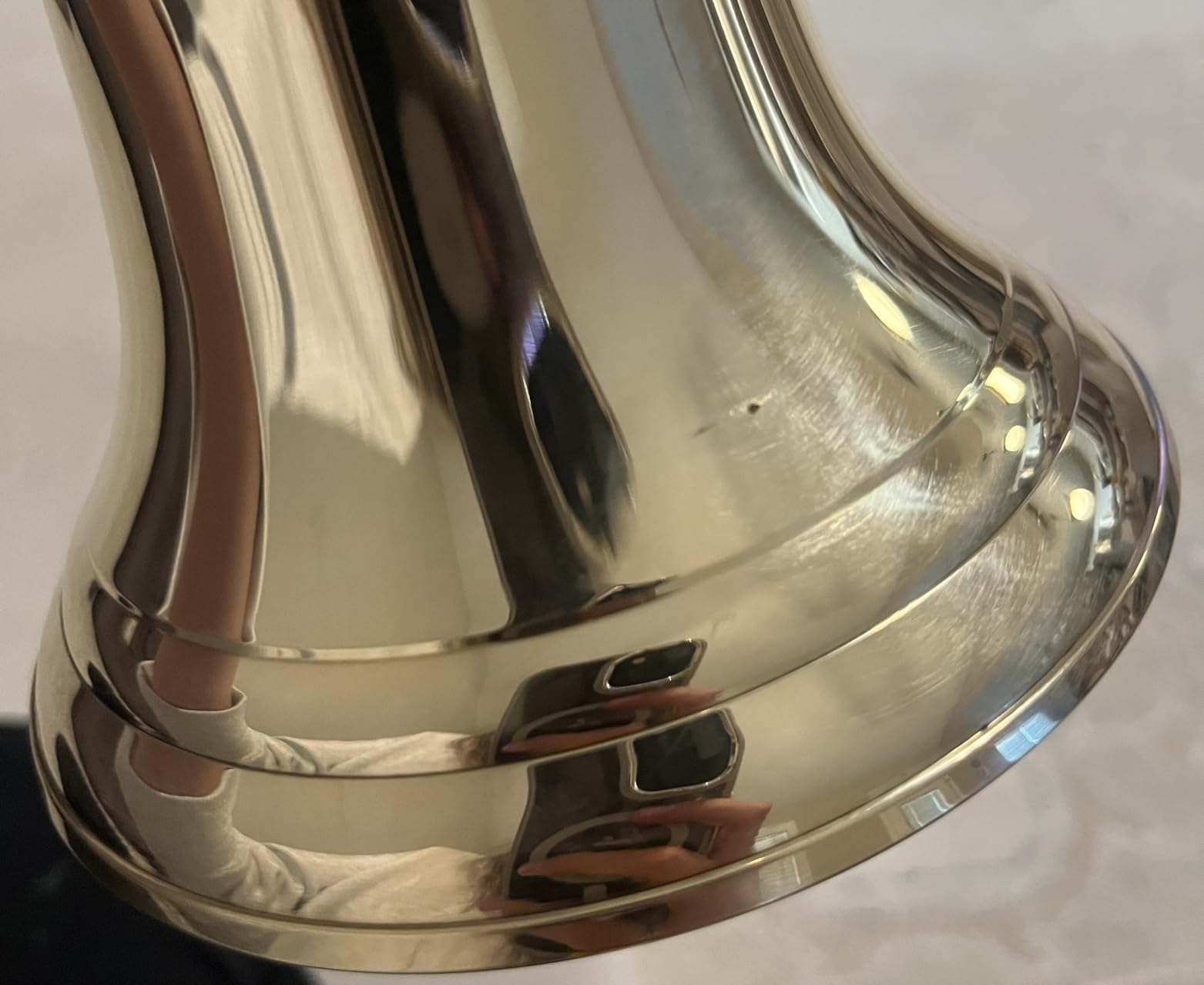 Solid Brass Wall Mounted Ship Hanging Bell for Reception, School, Outdoor, Indoor, Dinner & Church - 6 Inch by The Metal Magician customer photo 2