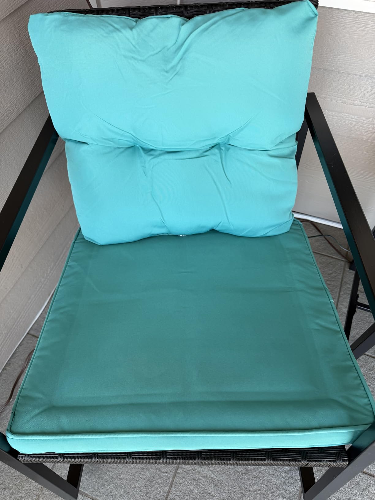 Devoko 3 Pieces Patio Furniture Set Wicker Outdoor Rocking Bistro Chair customer photo 1