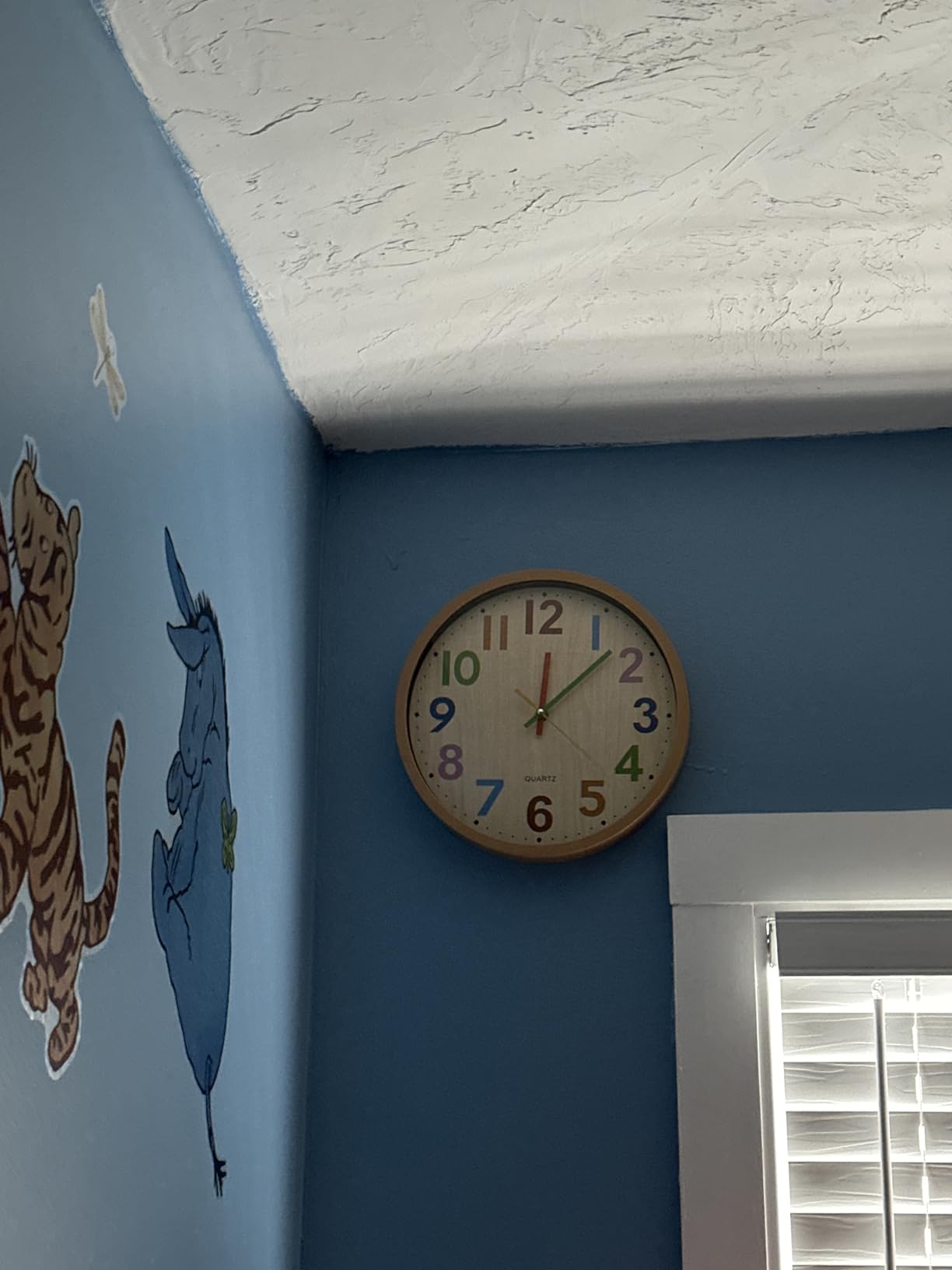 Wall Clock, 12 Inch Easy to Read Silent Non-Ticking Colorful Battery Operated Clock,for Bedroom,Living Room,Kitchen,Office,School Classroom (Yellow) customer photo 2