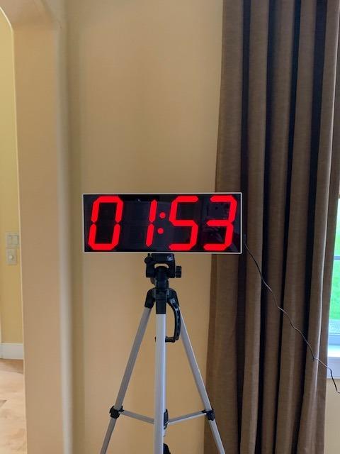West Ocean Large Smart Digital LED WiFi Wall Clock with 6