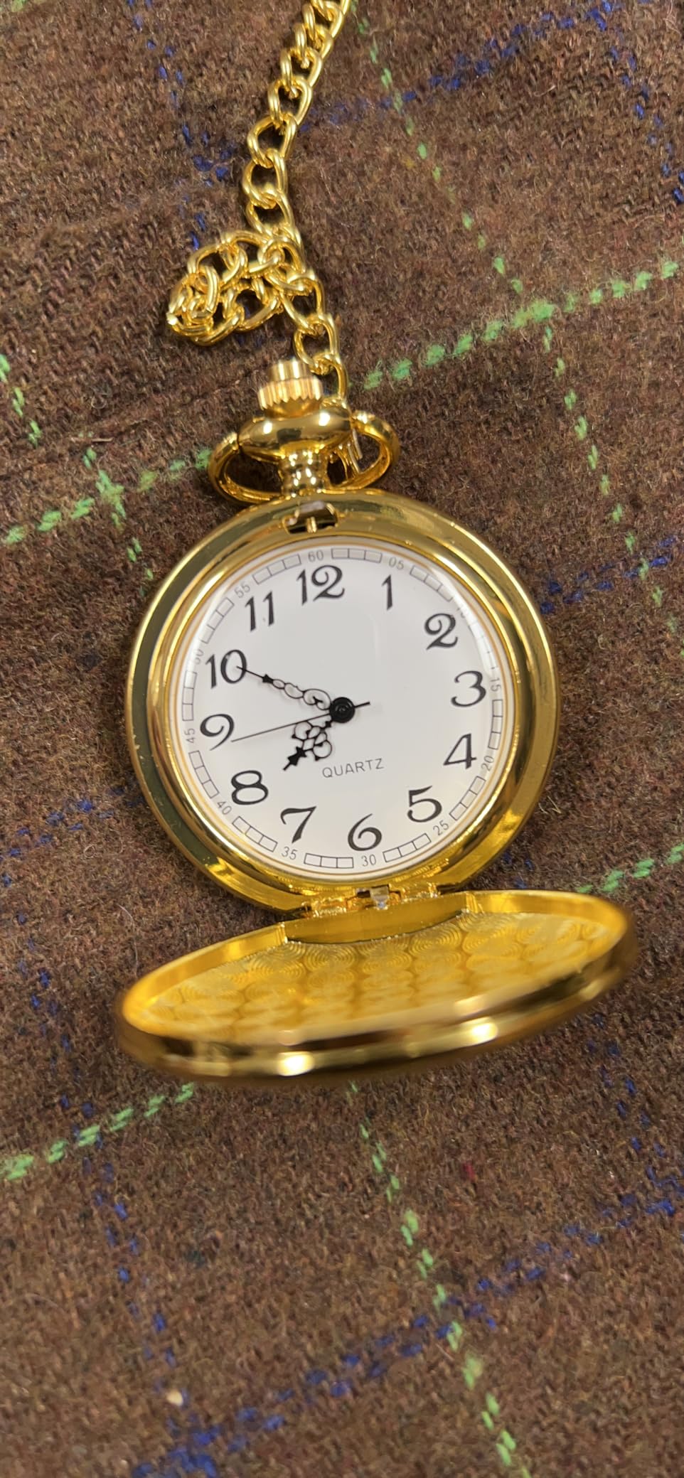 I-MART Smooth Vintage Pocket Watch with Chain (Gold) customer photo 1