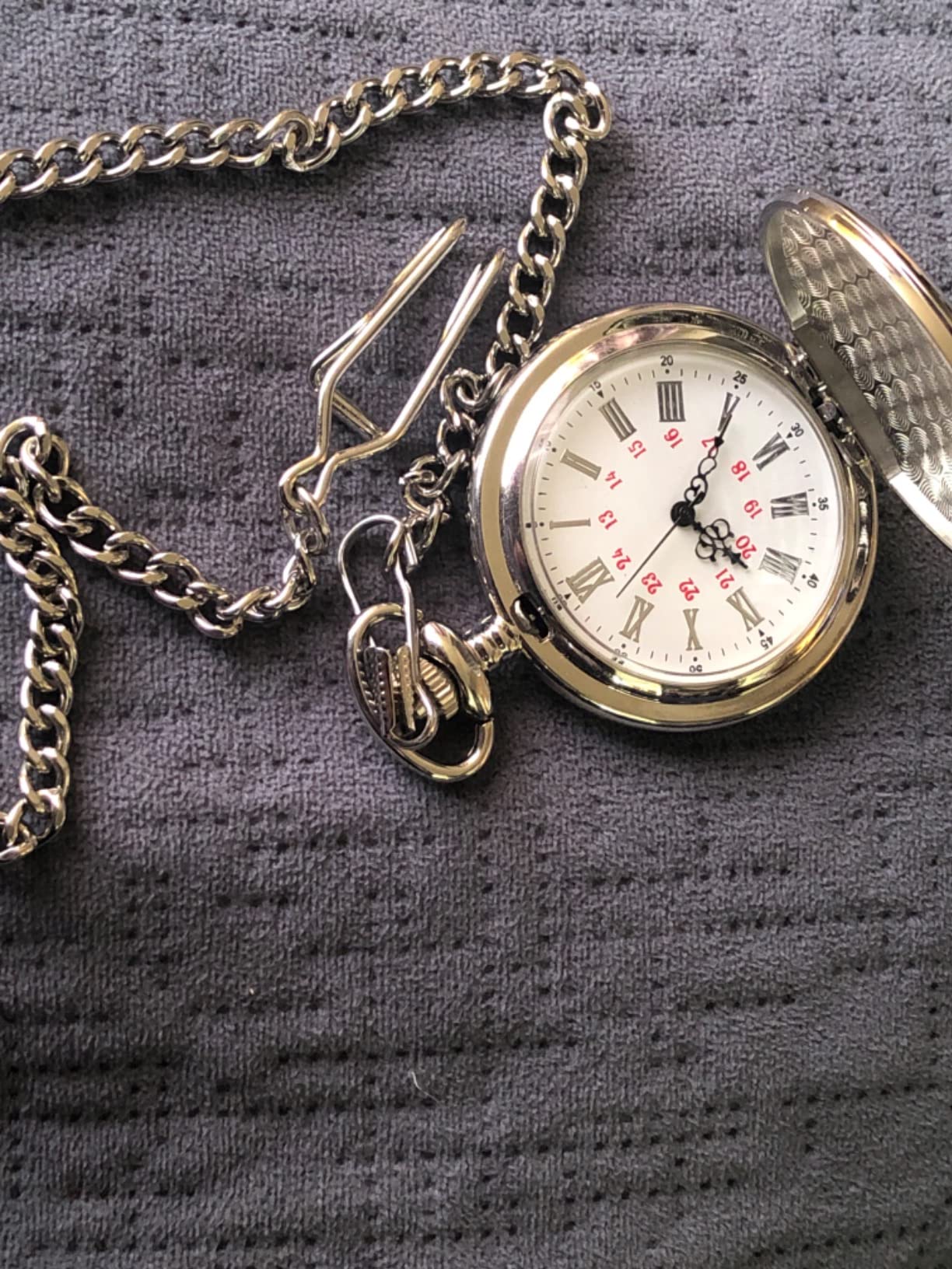Engraved Pocket Watch to Son I Love You Gifts from a Mom Dad Birthday Christmas Gift Fob Watches Chains customer photo 2