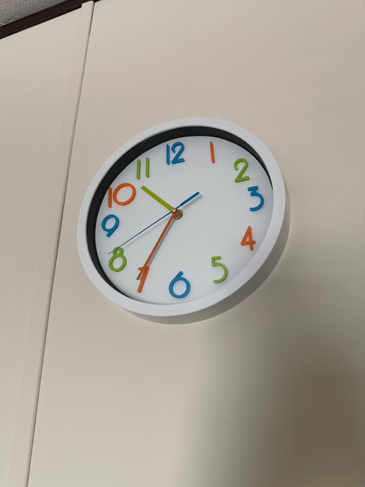 Bernhard Products Colorful Kids Wall Clock 10 Inch Silent Non Ticking Quality Quartz Battery Operated Wall Clocks customer photo 2
