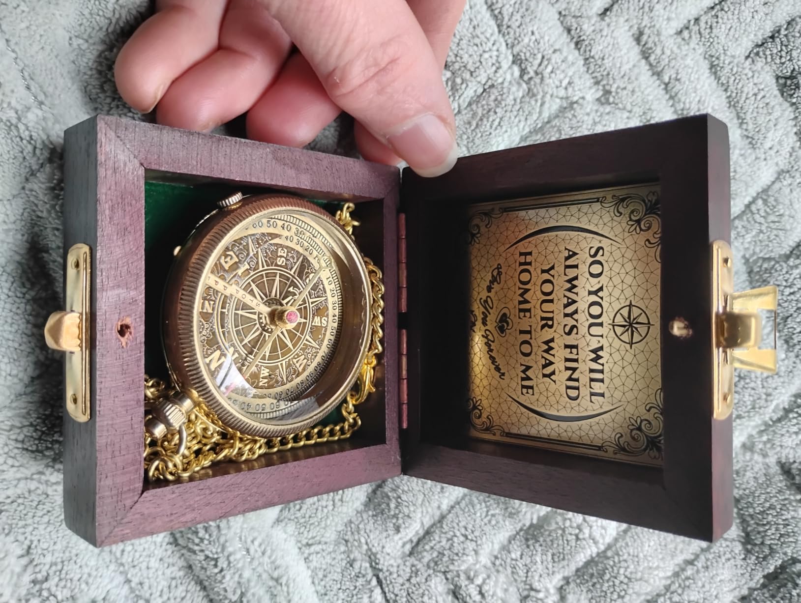 Handmade Brass Compass -
