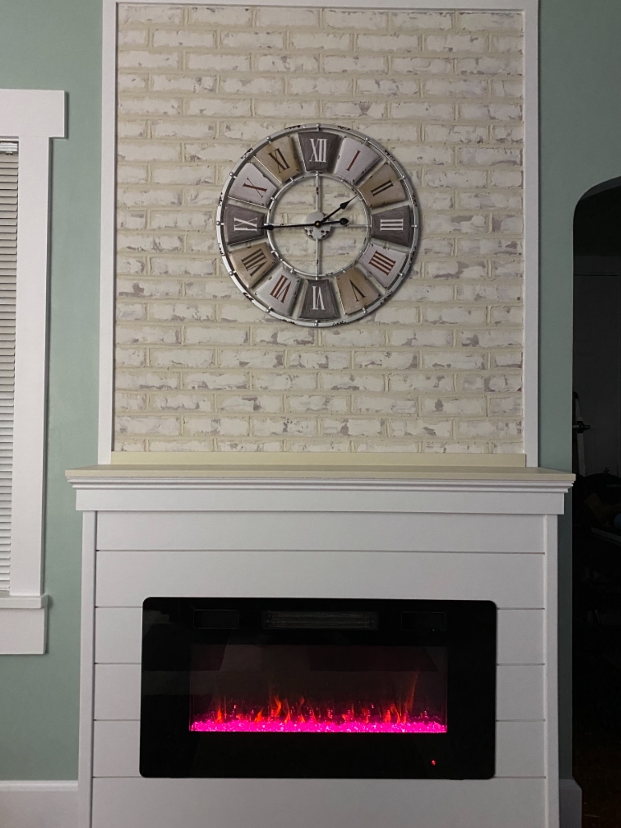 Sorbus Decorative Large 24-Inch Wall Clock for Living Room, Vintage Industrial Modern Rustic Farmhouse Style, Oversized Roman Numeral Clock, Modern Wall Clock, Ideal Room Décor customer photo 2