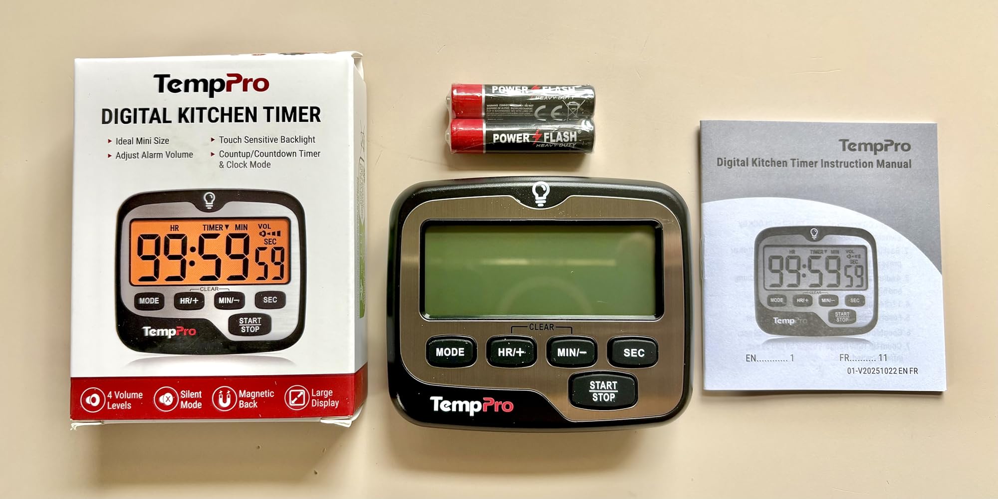 TempPro TM01 Kitchen Timers for Cooking with Count Up Countdown Timer, Digital Timer for Kids Students with Touch Backlight, Study Timers for Classroom Teacher Supplies customer photo 2