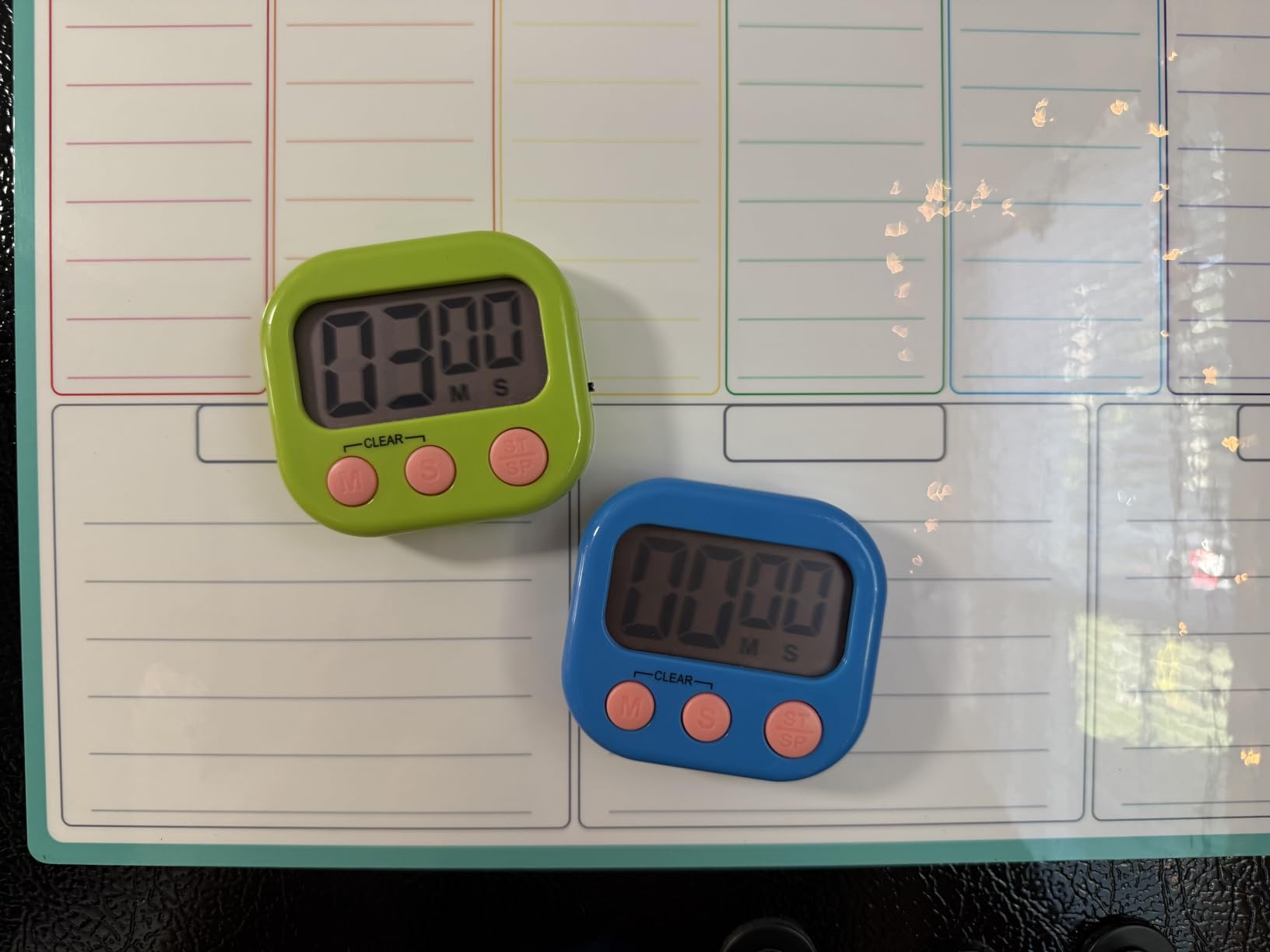 Digital Timer for Kids Classroom Timers for Teachers 2 Pack Blue Green | Large Screen, Strong Magnetic, Loud Alarm, Teacher Supplies customer photo 1