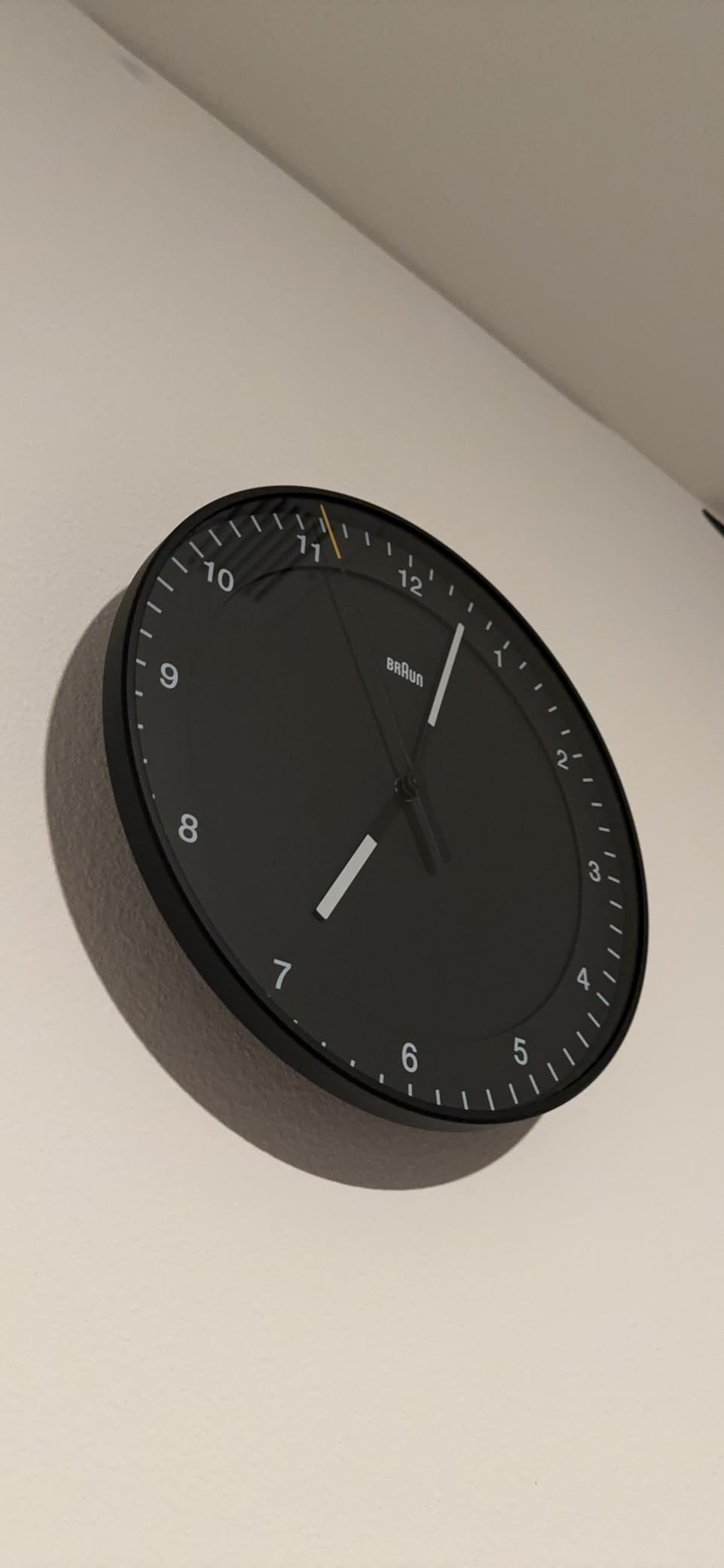 Braun Classic Large Analogue Wall Clock with Silent Sweep Movement, Easy to Read, 30cm Diameter in Black, Model BC17B customer photo 2