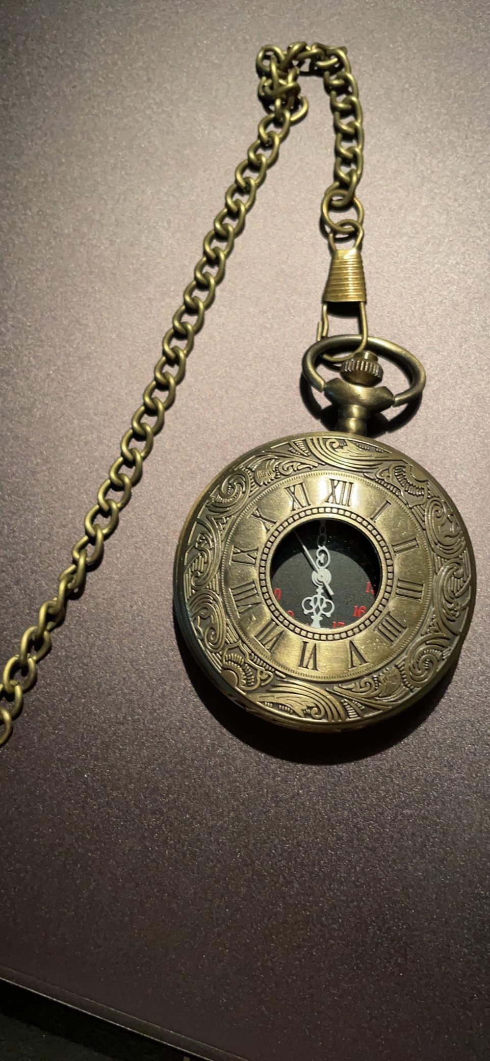 LYMFHCH Vintage Pocket Watch Roman Numerals Scale Quartz Pocket Watches with Chain Christmas Graduation Birthday Gifts Fathers Day customer photo 1