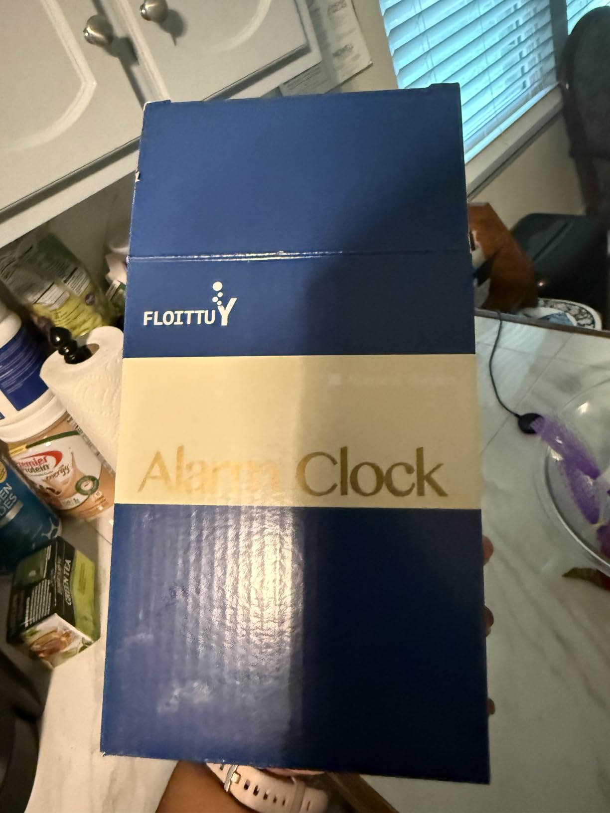 FLOITTUY Loud Alarm for Deep Sleepers 4'' Twin Bell Alarm Clock with Backlight for Bedroom and Home Decoration(Blue) customer photo 1