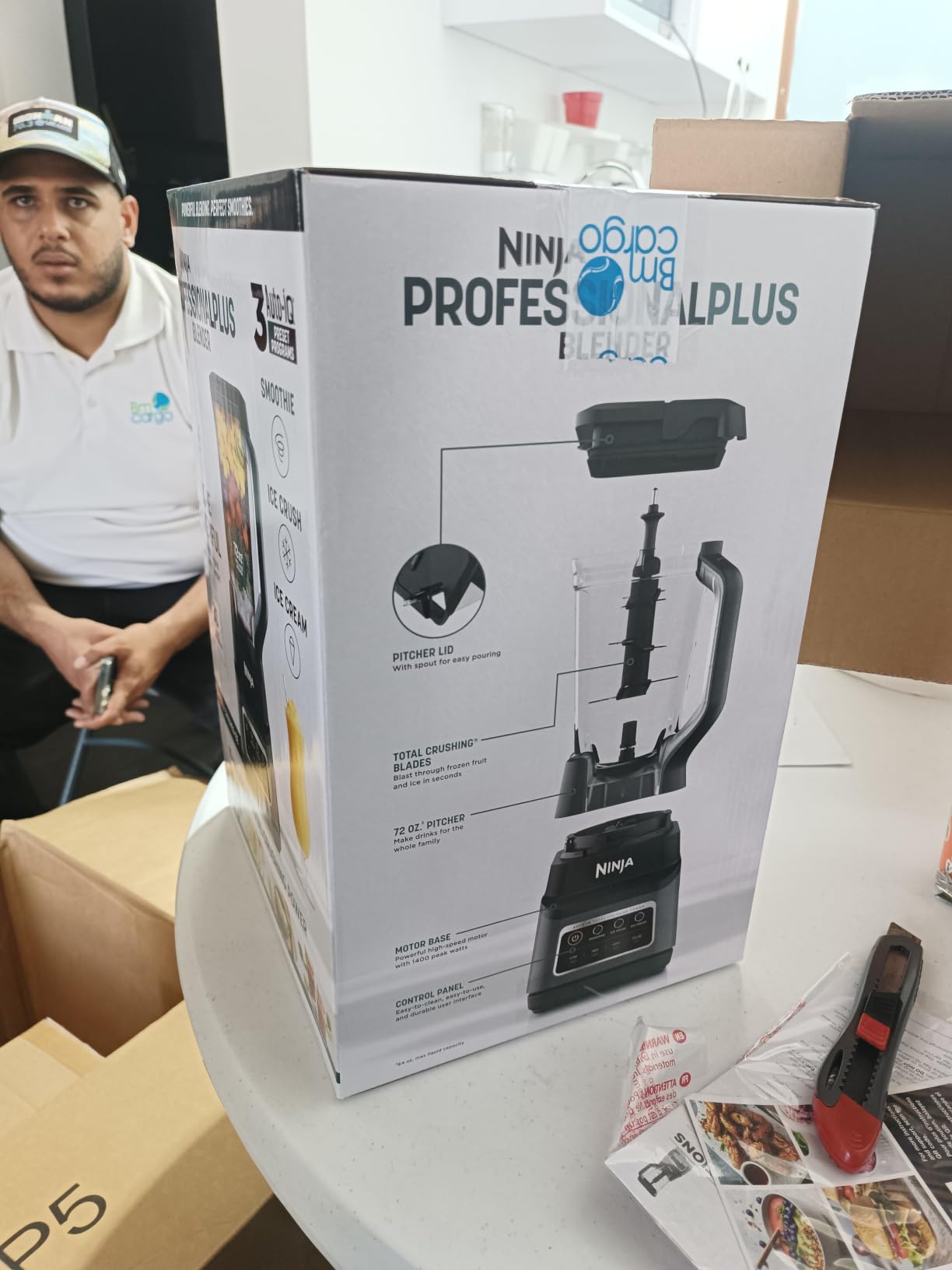 Ninja Professional Plus Blender, Auto-iQ, 1400W, 72oz Pitcher, BN701 customer photo 2