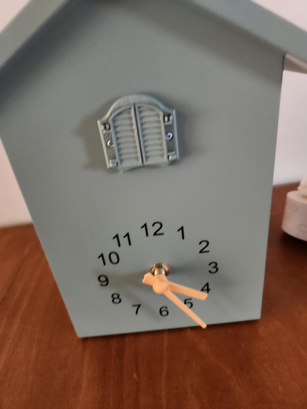 KEYPOWER Cuckoo Wall Clock, Cuckoo Bird Voices Call, Design Clock Pendulum, Bird House, Wall Art Home Living Room Kitchen Office Decoration (Green) customer photo 1