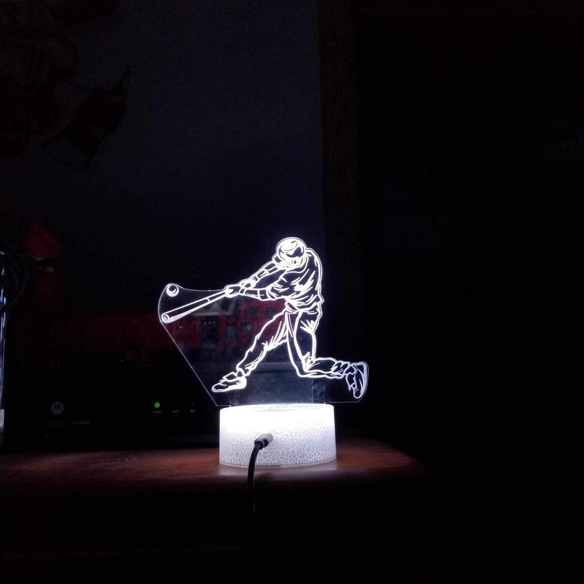 Solar System 3D Optical Illusion Lamp Universe Space Galaxy LED Night Light with Remote for Space Lover Boys and Girls as a Best Gifts(Solar System) customer photo 2