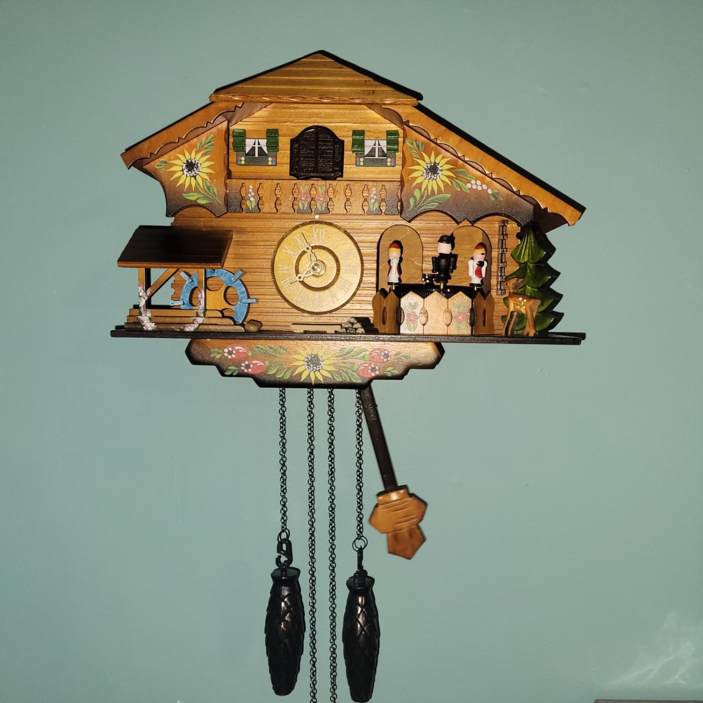 Cuckoo Clock Pendulum Quartz Wall Clock Black Forest House Home Decor customer photo 2