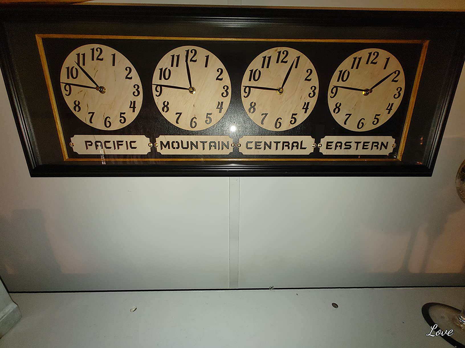 monastar Worldtime Wall Clock with City, State, Country or Time Zone Name 2-5 Dials, Family Multitime Timezone World Time Clock, Custom Personalized Office Clock customer photo 1