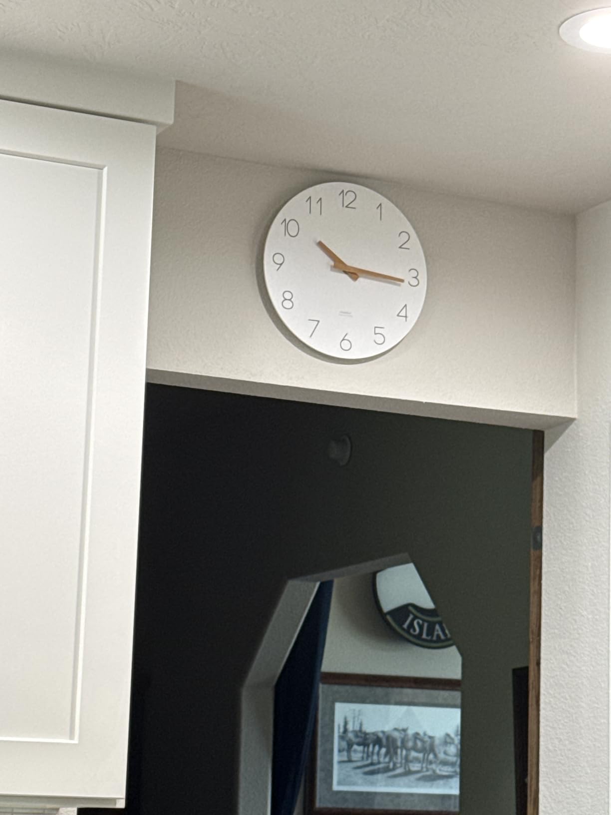 mooas Flatwood Wall Clock, Analog Wall Clock, Silent Non-Ticking 12 inch Modern Wall Clocks Battery Operated for Office, Home, Bathroom, Kitchen, Bedroom, School, Living Room customer photo 1