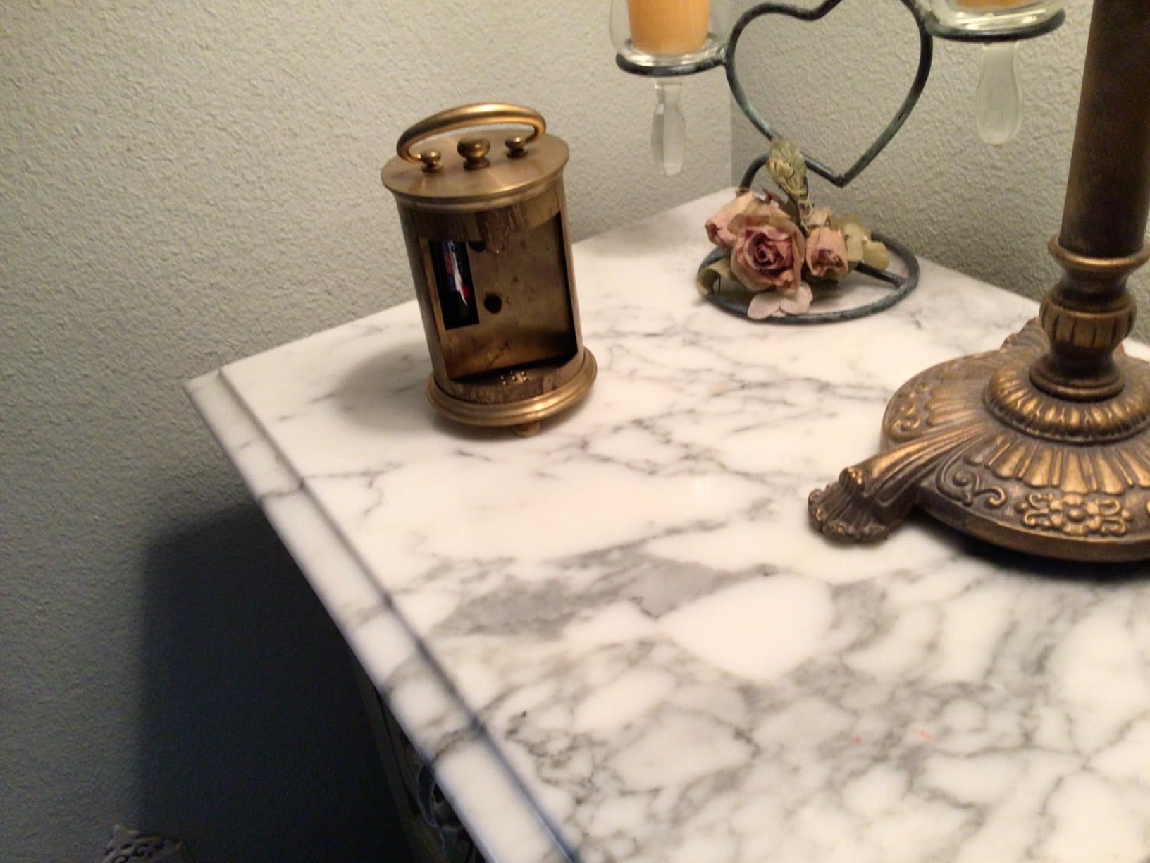 JUSTIME Solid Brass Parisian Carriage Antique Collectible Analog Table Desk Alarm Clock customer photo 1