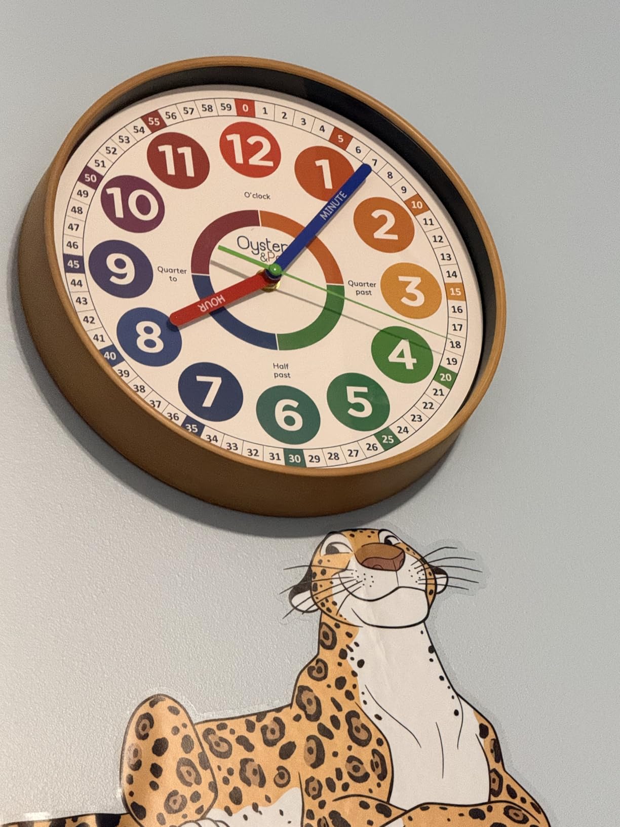 Oyster&Pop Kids Wall Clock - Silent 10