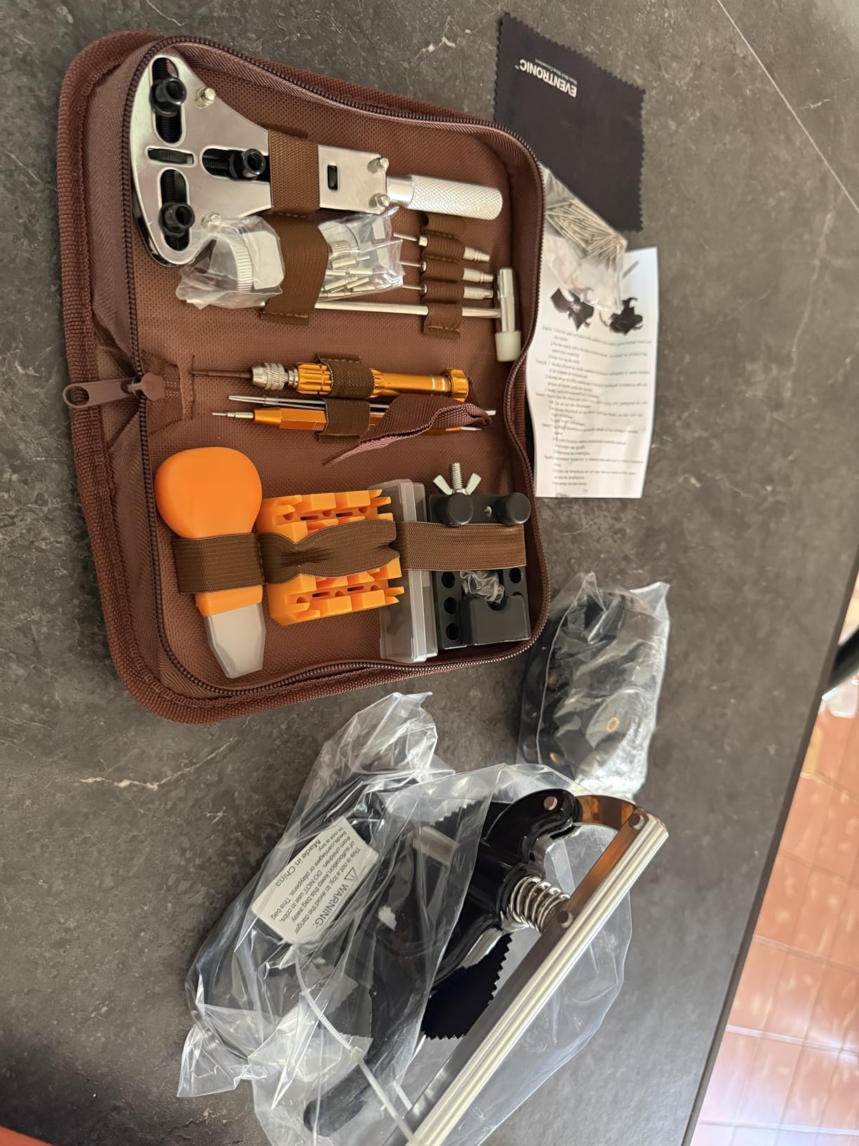 Eventronic Watch Repair Tool Kit + Watch Press Tool 154PCS, Professional Watch Link Removal Kit, Watch Battery Replacement Tool Kit, Watch Band Tool, Spring Bar Tool Set customer photo 2