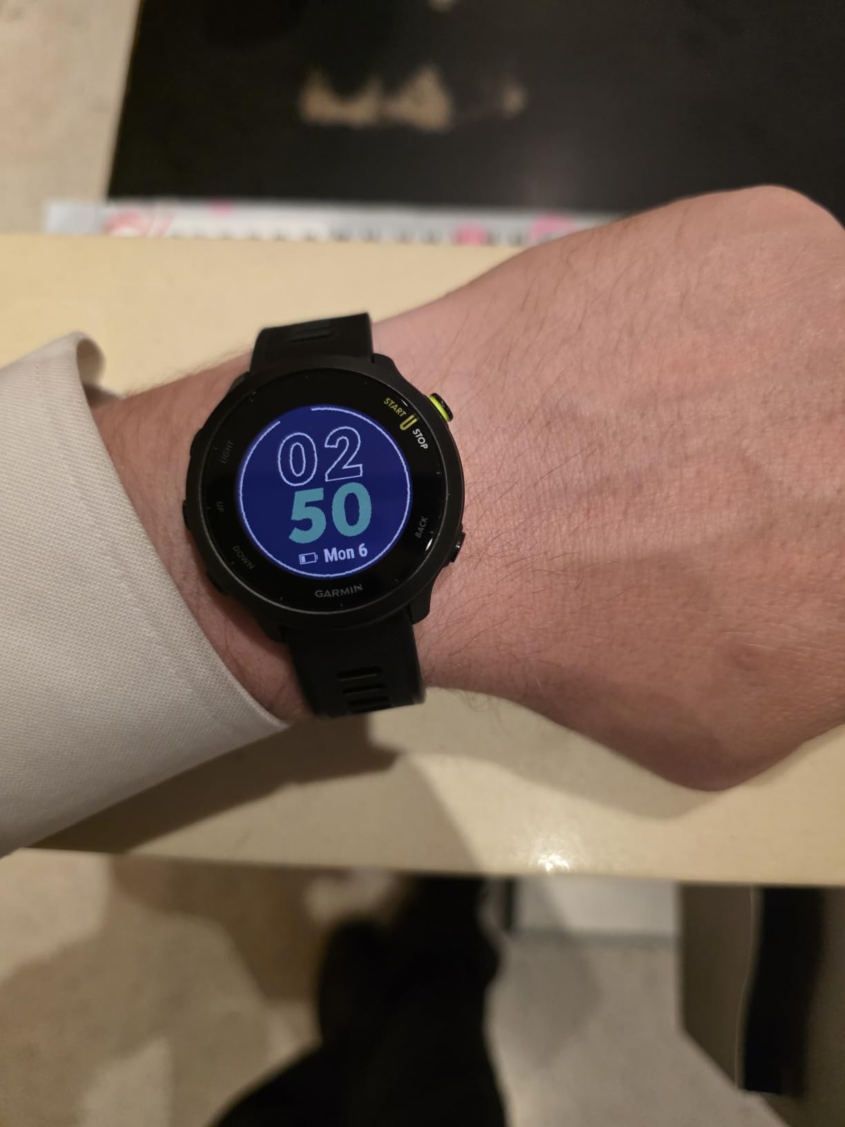 Garmin Forerunner 55, GPS Running Watch with Daily Suggested Workouts, Up to 2 Weeks of Battery Life, Black customer photo 1