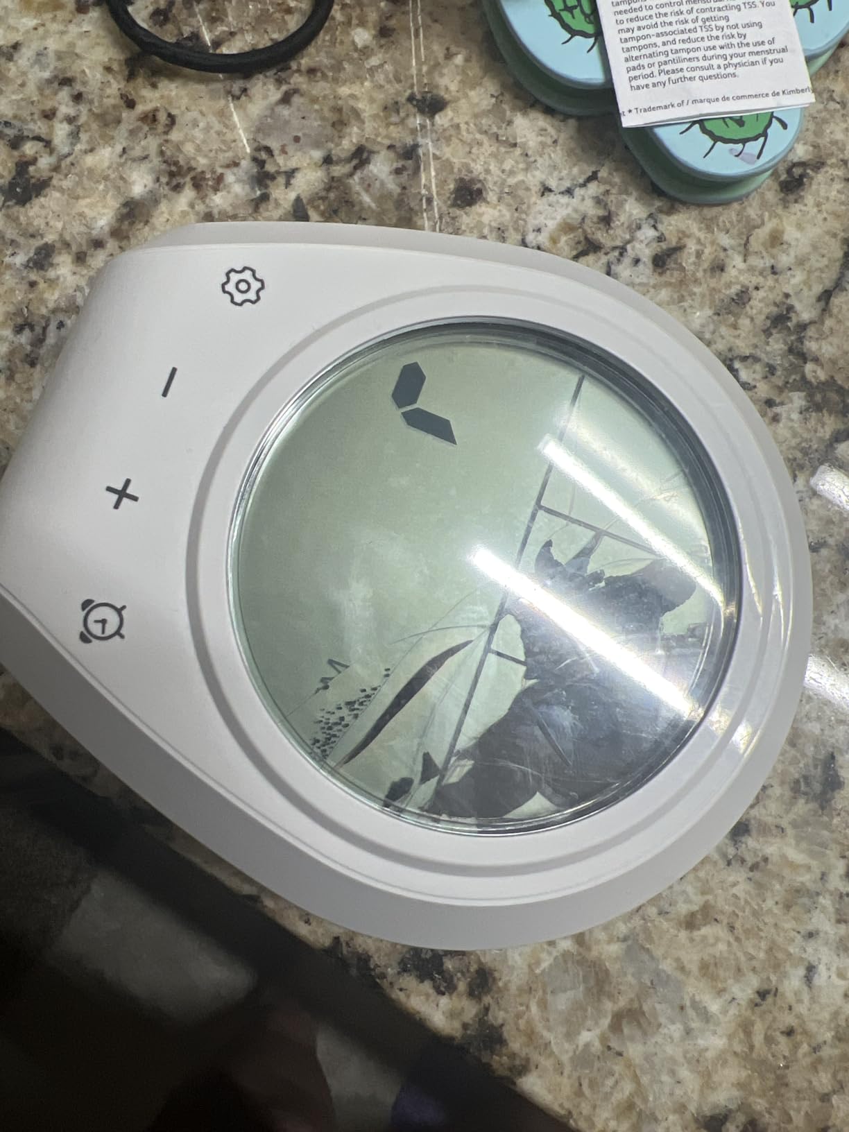 Shower Clock Waterproof Bathroom Timer, Kitchen Wall Clock with Countdown, Temperature, Suction Cup, Battery Operated Digital Clock for Bath, Cook customer photo 1