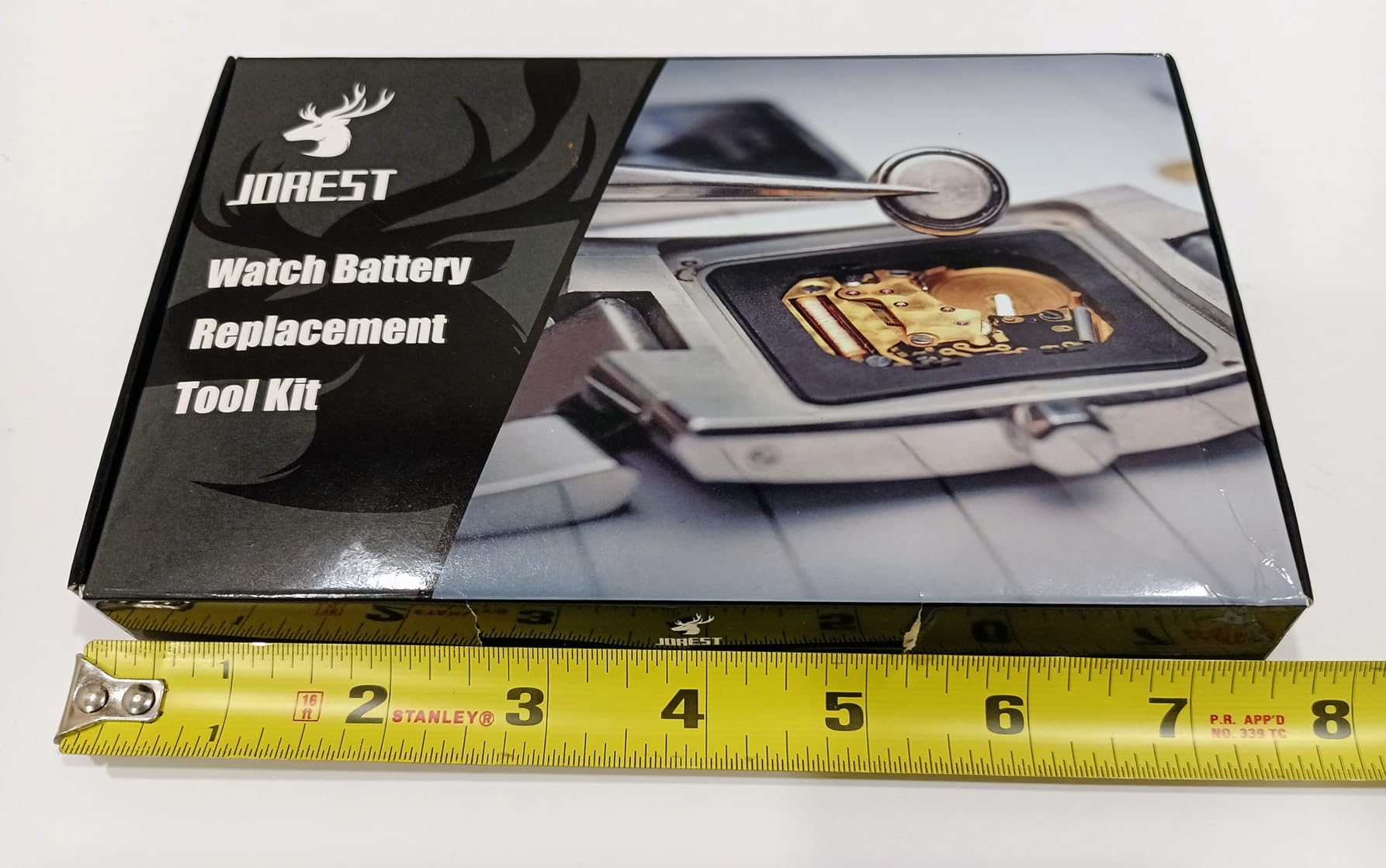JOREST Watch Battery Replacement Kit, Watch Repair Screwdriver, Watch Band Replacement Tool, Watch Wrench Back Remover, Watch Case Opener, Watch Back Remover Holder, Spring bar, Tweezers customer photo 2