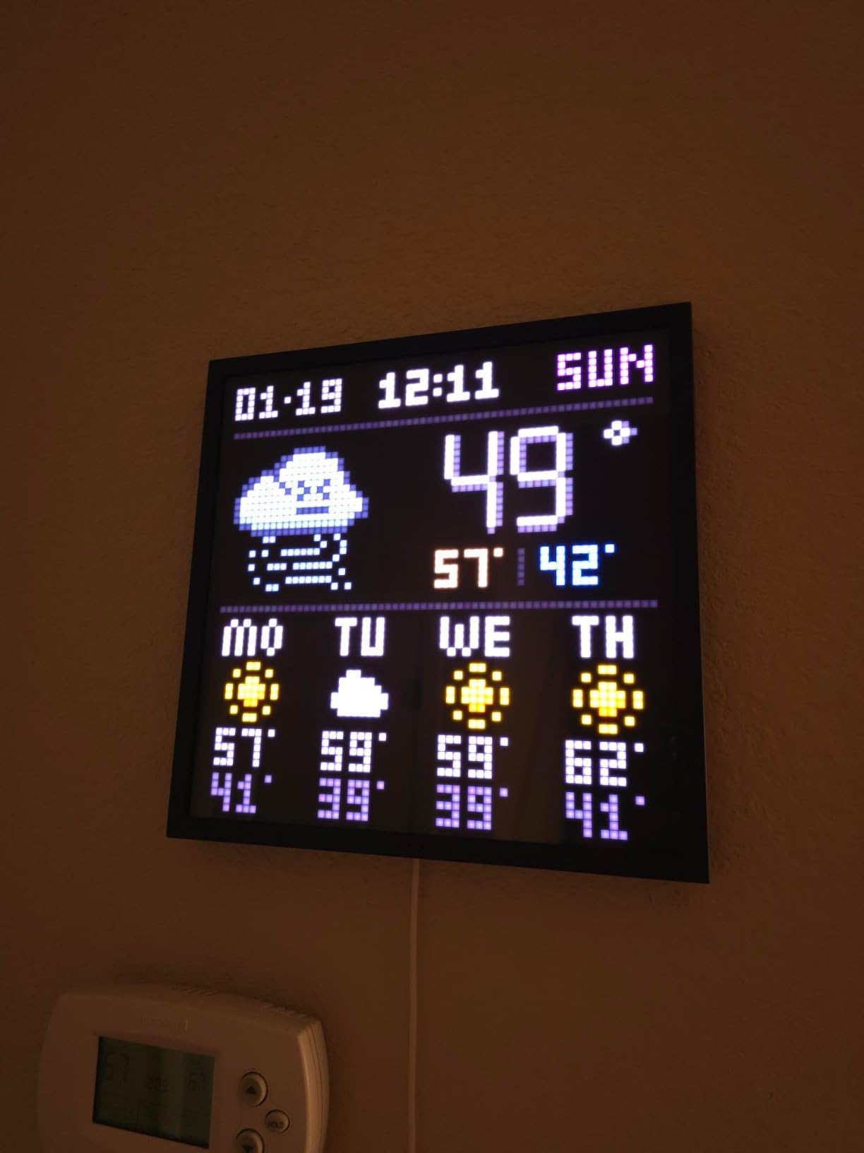 Divoom Pixoo-64 - WiFi Pixel Cloud Digital Frame with APP Control, 64 X 64 LED Panel Display Frame for Gaming Room Decoration/Social Media Fans Counter customer photo 1