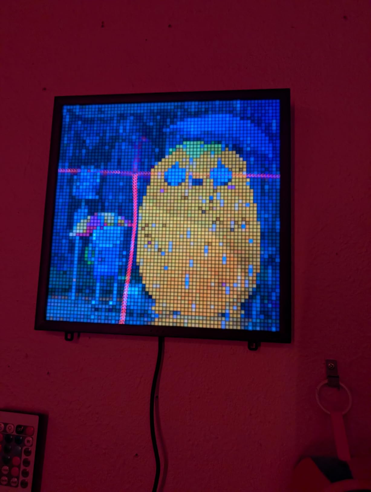 Divoom Pixoo-64 - WiFi Pixel Cloud Digital Frame with APP Control, 64 X 64 LED Panel Display Frame for Gaming Room Decoration/Social Media Fans Counter customer photo 2