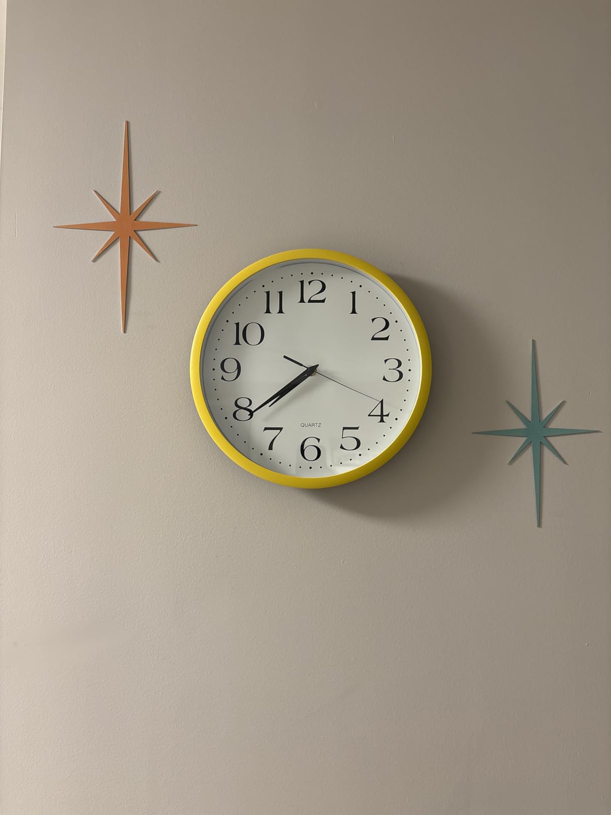 Bernhard Products White Wall Clock Silent Non Ticking, 12 Inch Quality Quartz Battery Operated Round Easy to Read Home/Office/Kitchen/Classroom/School Sweep Clock, Black Hands customer photo 2