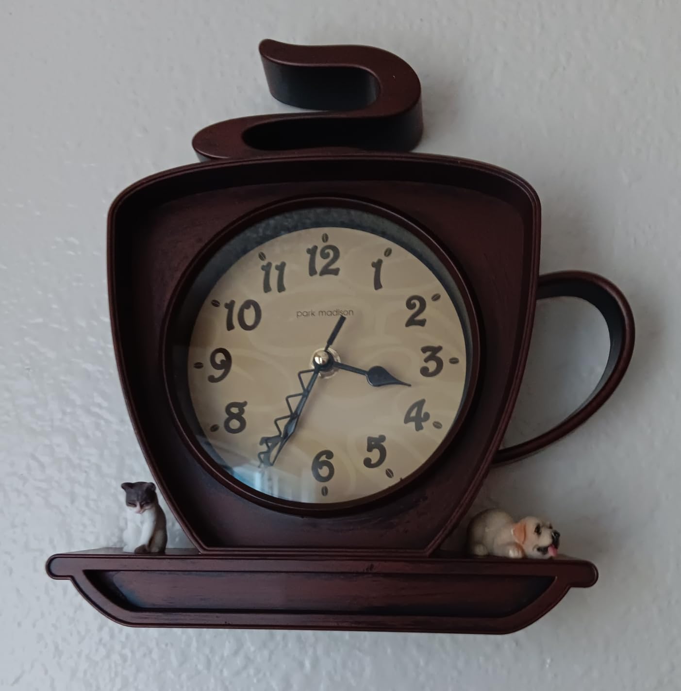 Coffee Cappuccino Cup 10 Inch Quality Quartz Battery Operated 3-D Easy to Read Home/Office/Kitchen/Classroom/School Clock Classic Movement customer photo 2