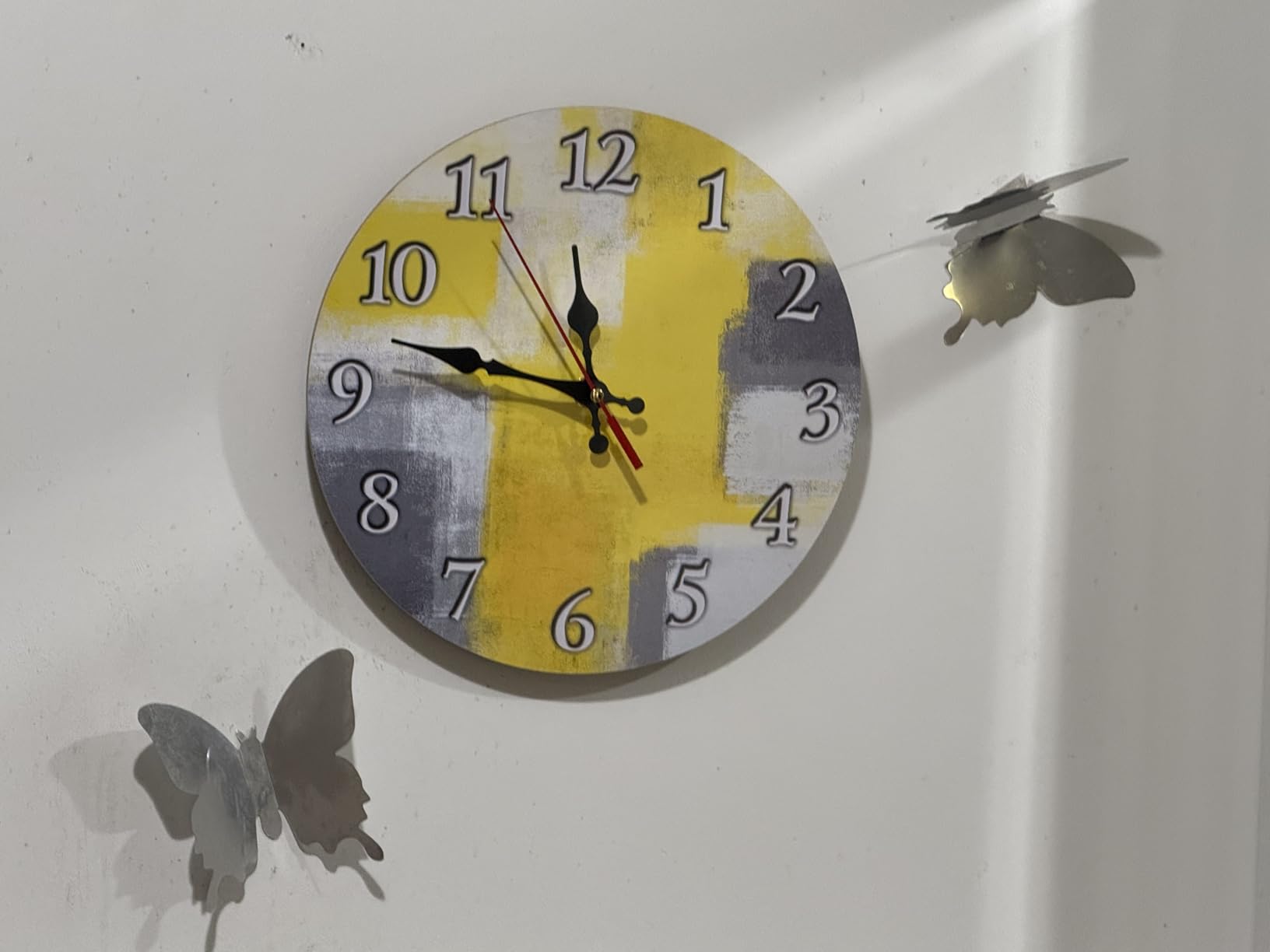 Round Wall Clock Silent Non-Ticking 10