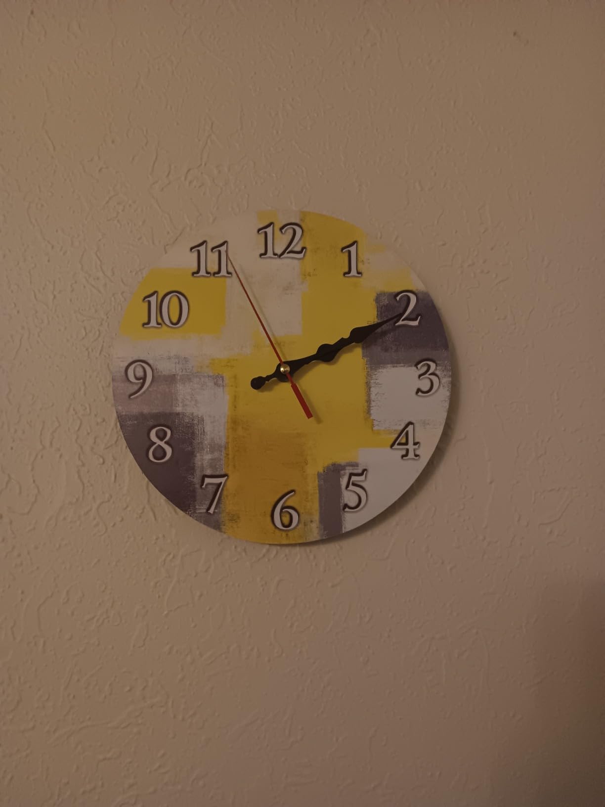 Round Wall Clock Silent Non-Ticking 10