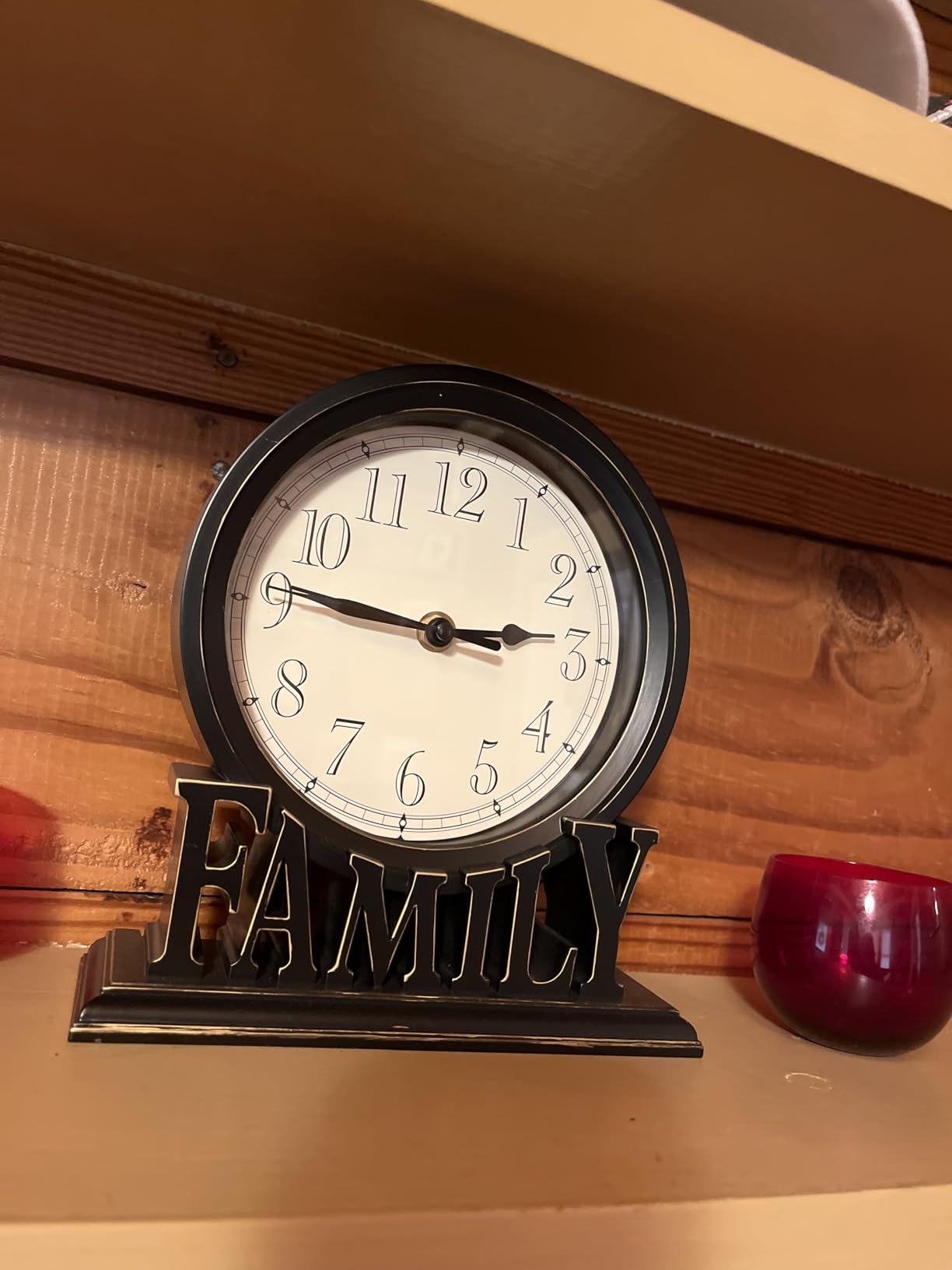 AYRELY 6.5-Inches Table Clock, Vintage Family Non-Ticking Desk Clock, Retro Mantel Clocks for Living Room, Shelf, Fireplace, Farmhouse Decor (Ivory) customer photo 1