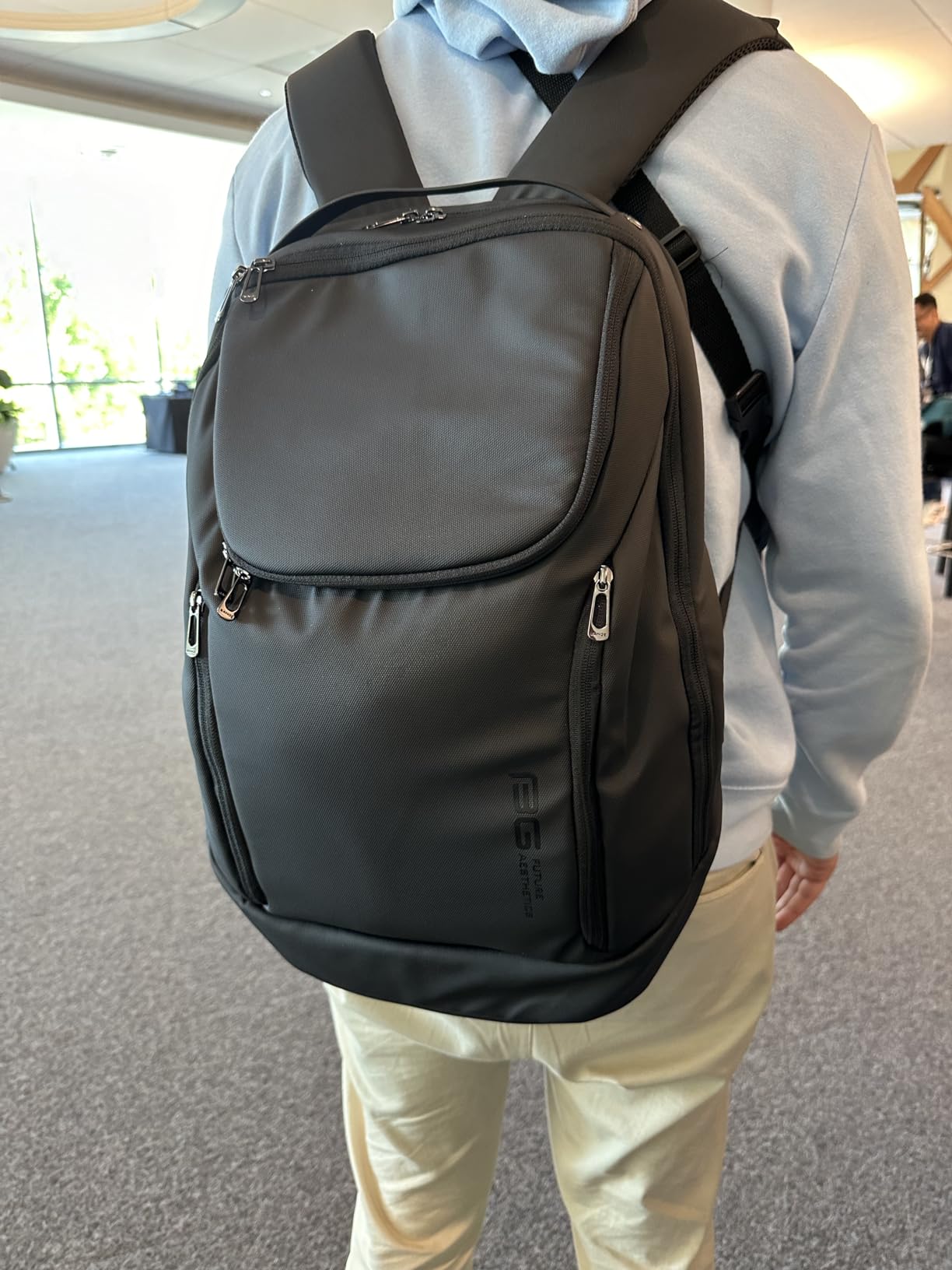 BANGE Business Smart Backpack Waterproof fit 15.6 Inch Laptop Backpack with USB Charging Port,Travel Durable Backpack customer photo 2