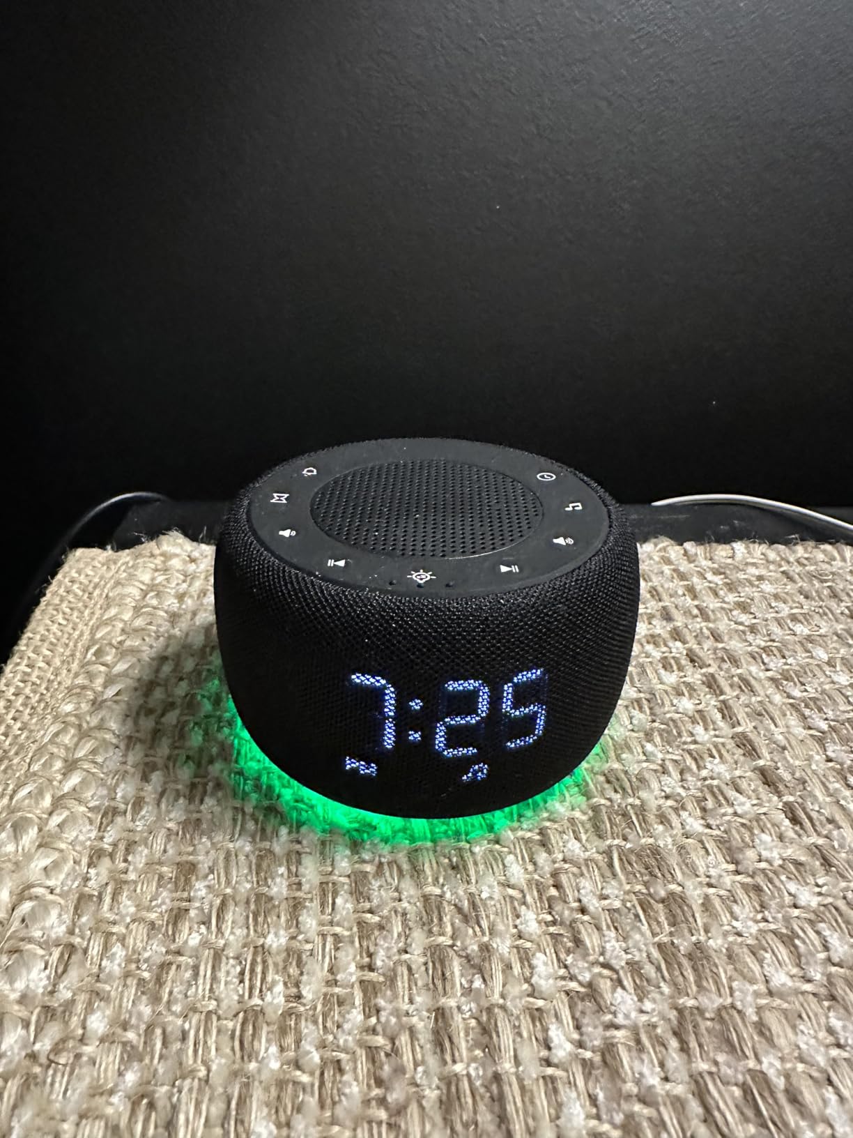 Buffbee Alarm Clock with Sound Machine for Bedrooms - 2-in-1 White Noise Machine for Sleep, Gentle Wake-Up with Soft Alarm Sounds, Ambient Night Light, Plug-in customer photo 1