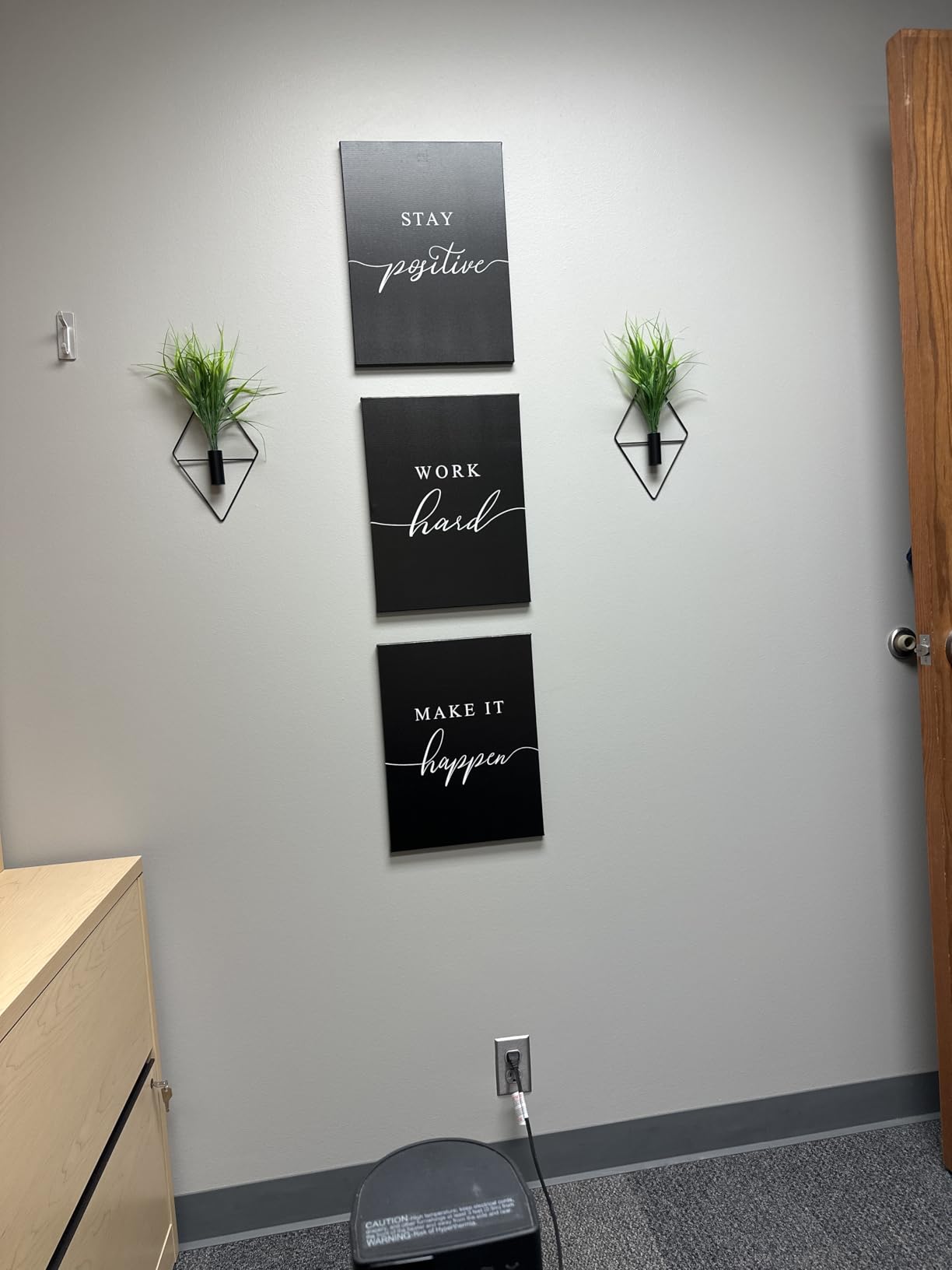 Inspirational Canvas Painting Wall Art - EPHANY ART, Mindset Quotes Prints, Success Framed Entrepreneur Poster Positive Quotes Wall Poster for Home Office Workplace (M-3pcs, 12x16inchx3pcs) customer photo 1