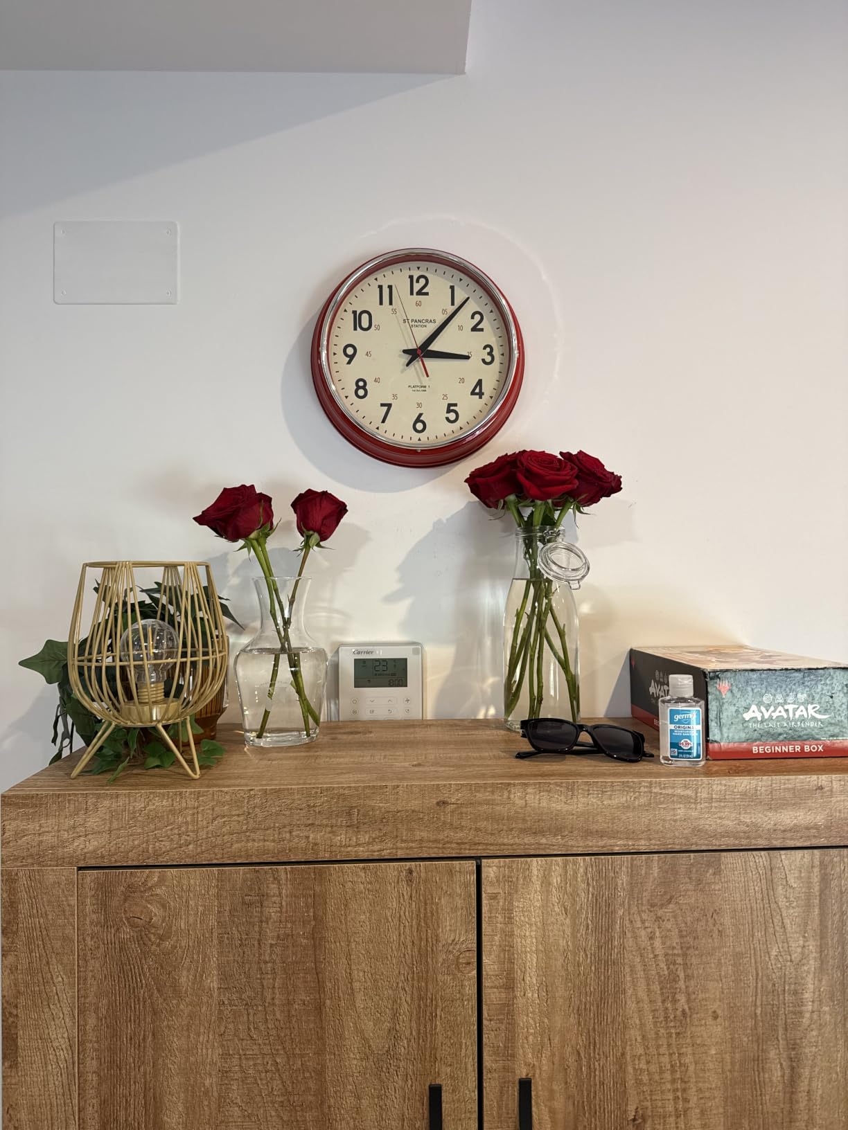 Wall Clock Metal 12.4