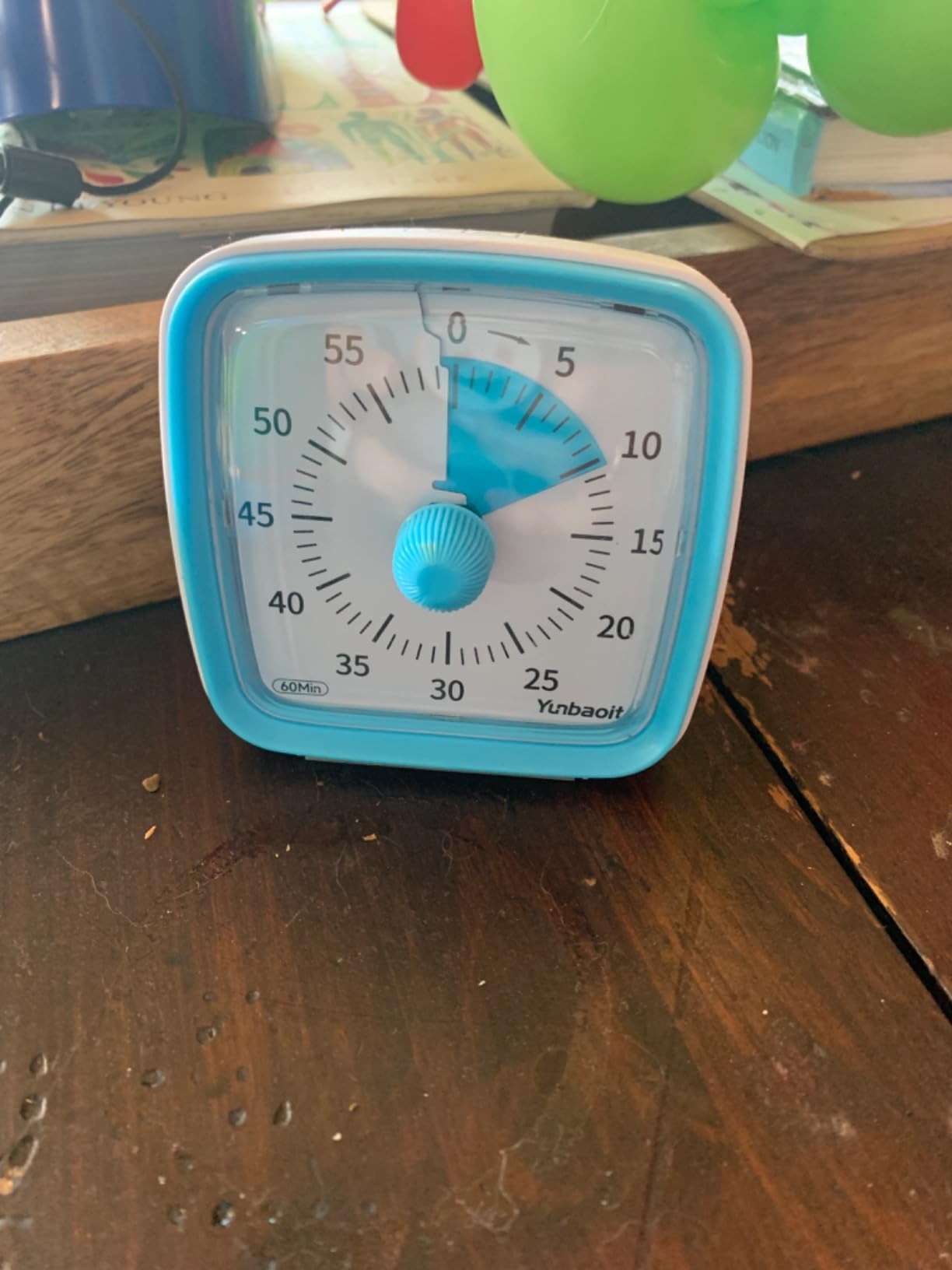 Visual Timer with Night Light, 60 Minute Countdown, Light Blue | 3 Alarm Modes, Mute Flash, for Kids and Adults, Time Management Tool for Classroom, Home, School, and Work customer photo 1