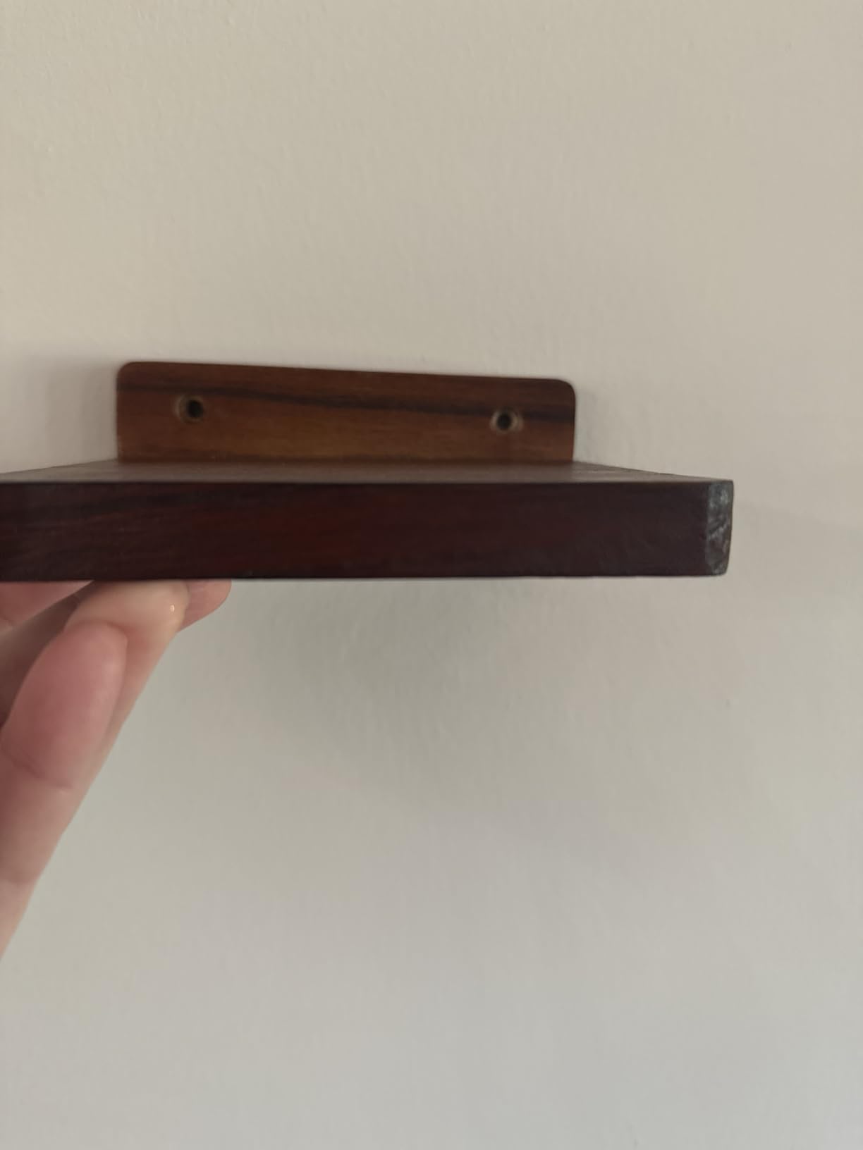 Small Floating Shelf, Set of 3 Black Shelf for Wall Decor Storage Wall Mounted Small Shelf for Bedroom Living Room Bathroom Kitchen -5x5 Inch customer photo 1