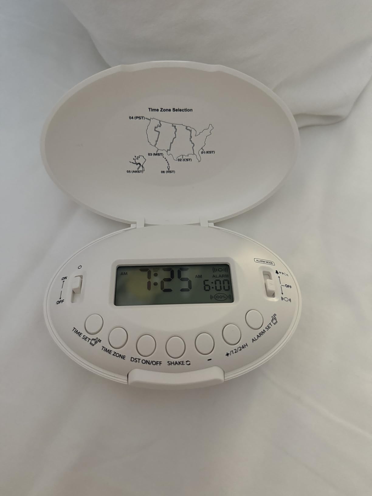 DreamSky Vibrating Alarm Clock for Heavy Sleepers Adults Under Pillow | Bed Shaker Alarm Clock for Teens Kids/Hearing Impaired, Rechargeable Battery Operated for Bedroom/Travel, Auto DST, Backlight customer photo 1