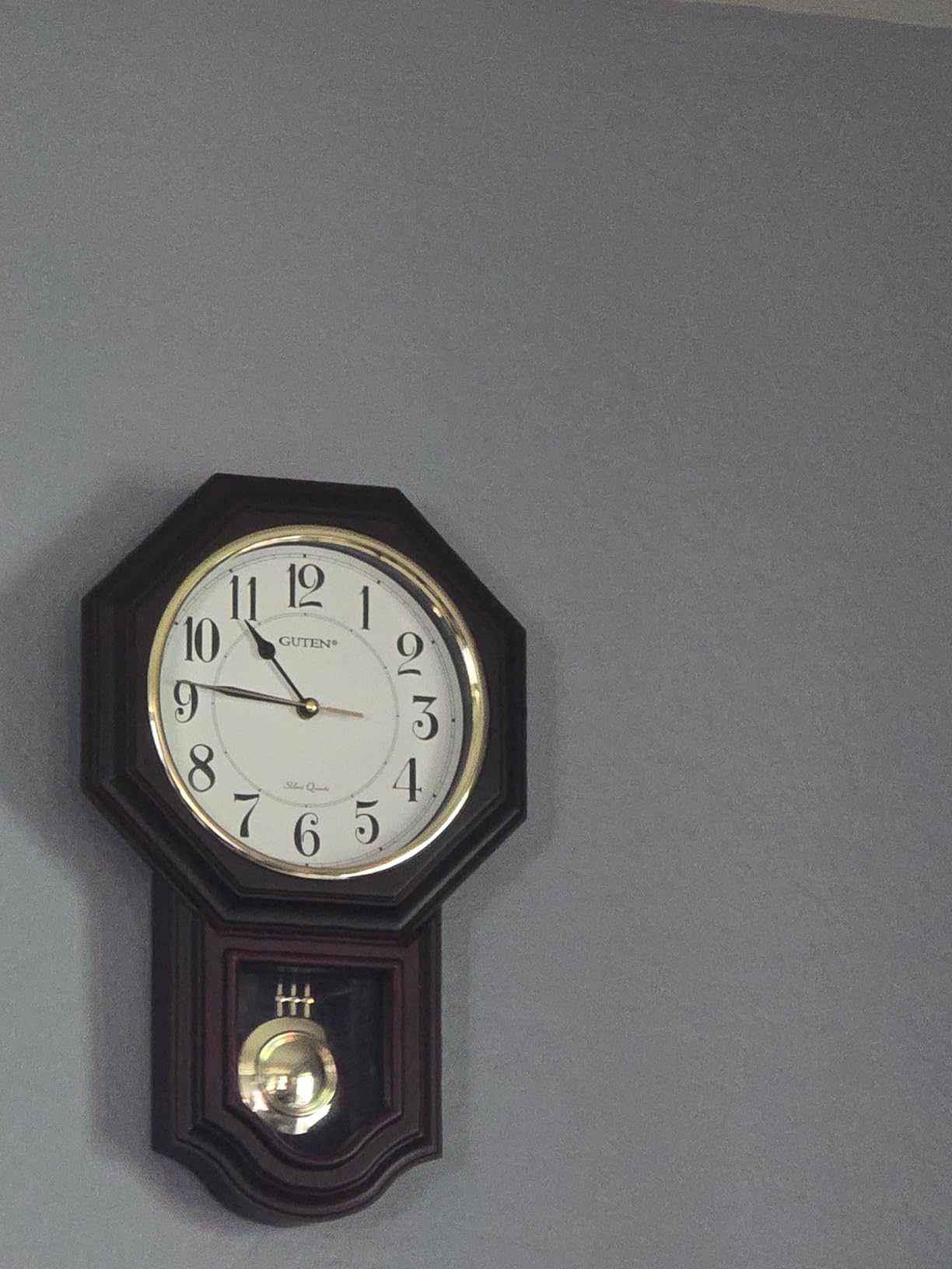 Chiming Wall Clock with Pendulum - Wall Clock with Westminster Chimes and Strike Clock, Battery Operated, Faux Wood Pendulum Clock for Living Room, Office, Home Decor and Gift customer photo 1