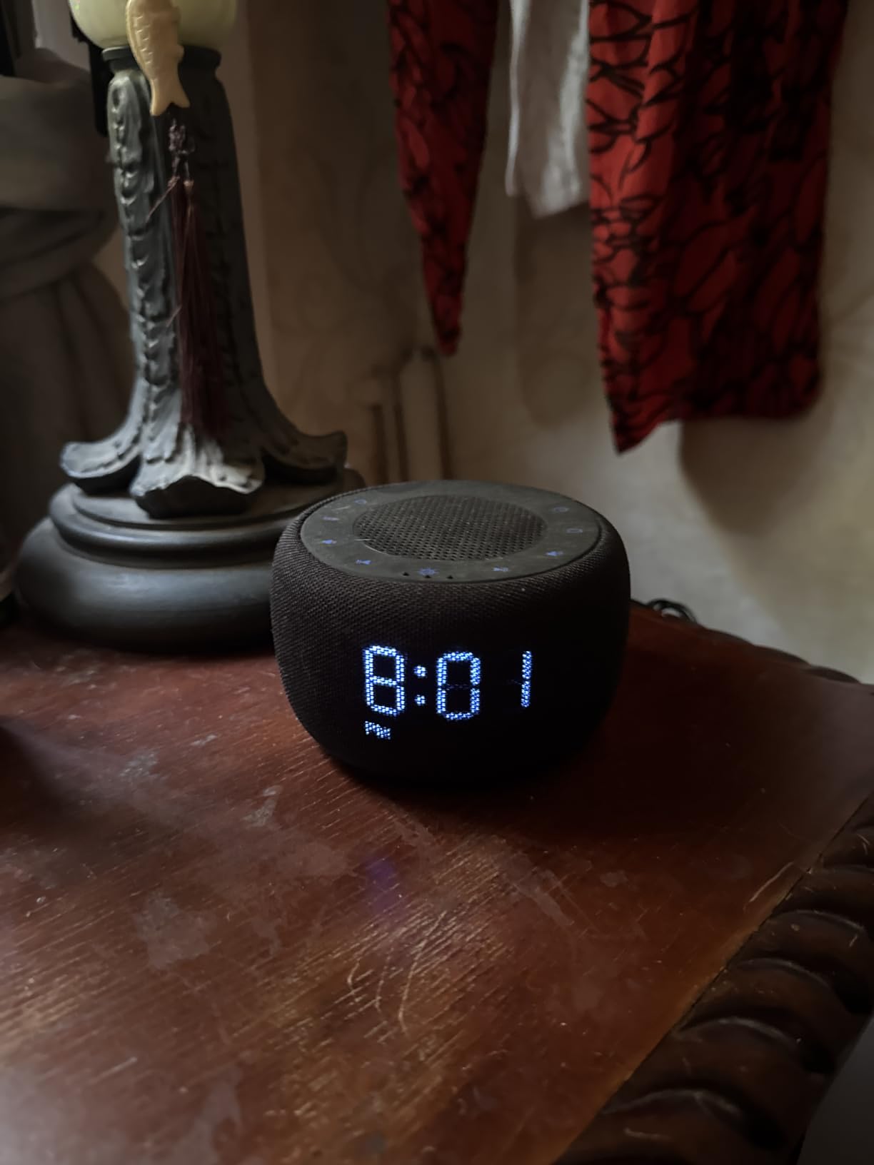 BUFFBEE Alarm Clock with Bluetooth Speaker & FM Radio for Bedside - Gradual Wake-Up Sounds, Fully Dimmable Display & Ambient Night Light, Plug-in Digital Clock for Bedroom customer photo 1