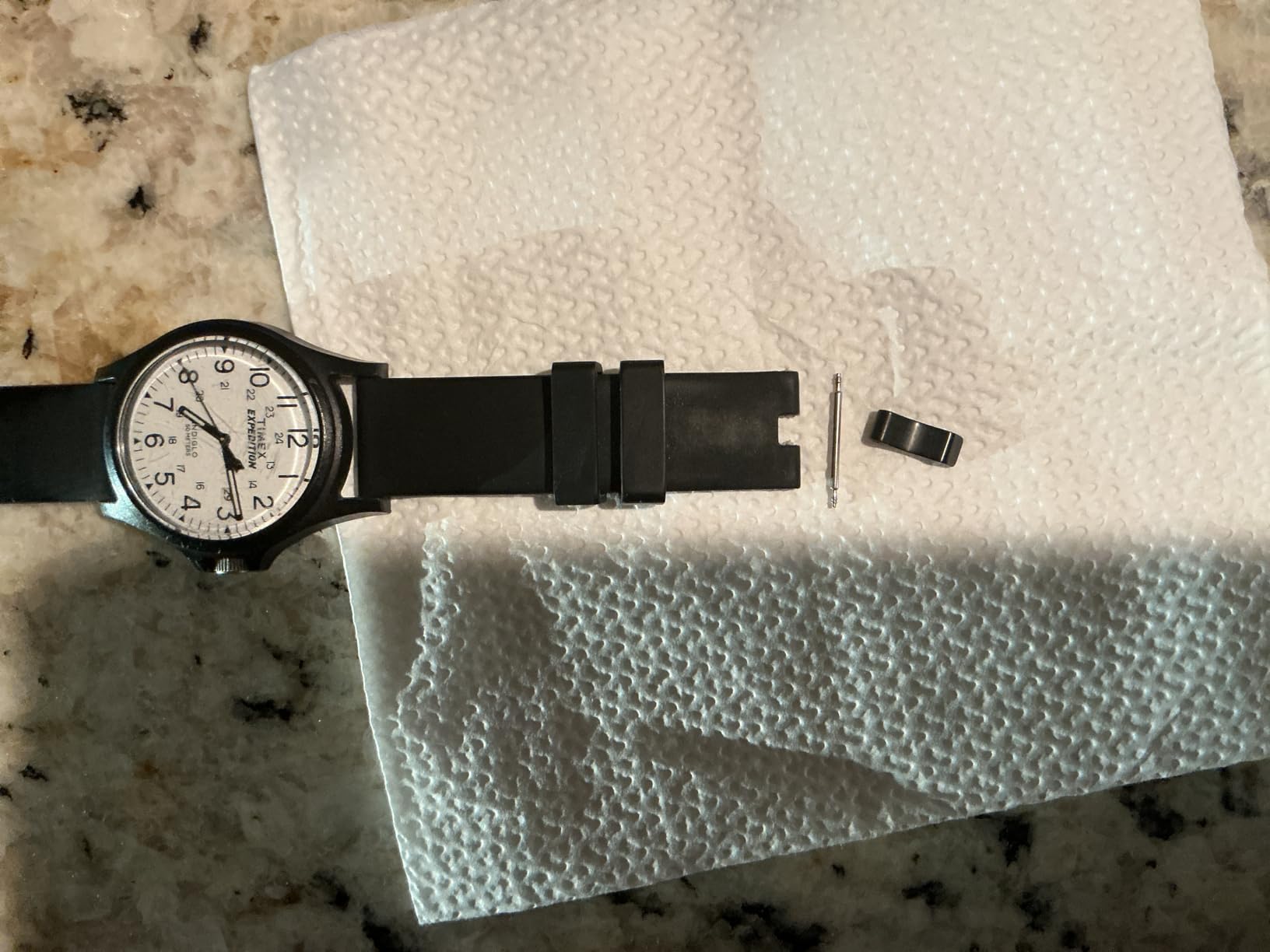 BISONSTRAP Silicone Watch Bands, Slim Watch Straps with Quick Release, 20mm, Black with Black Buckle customer photo 1