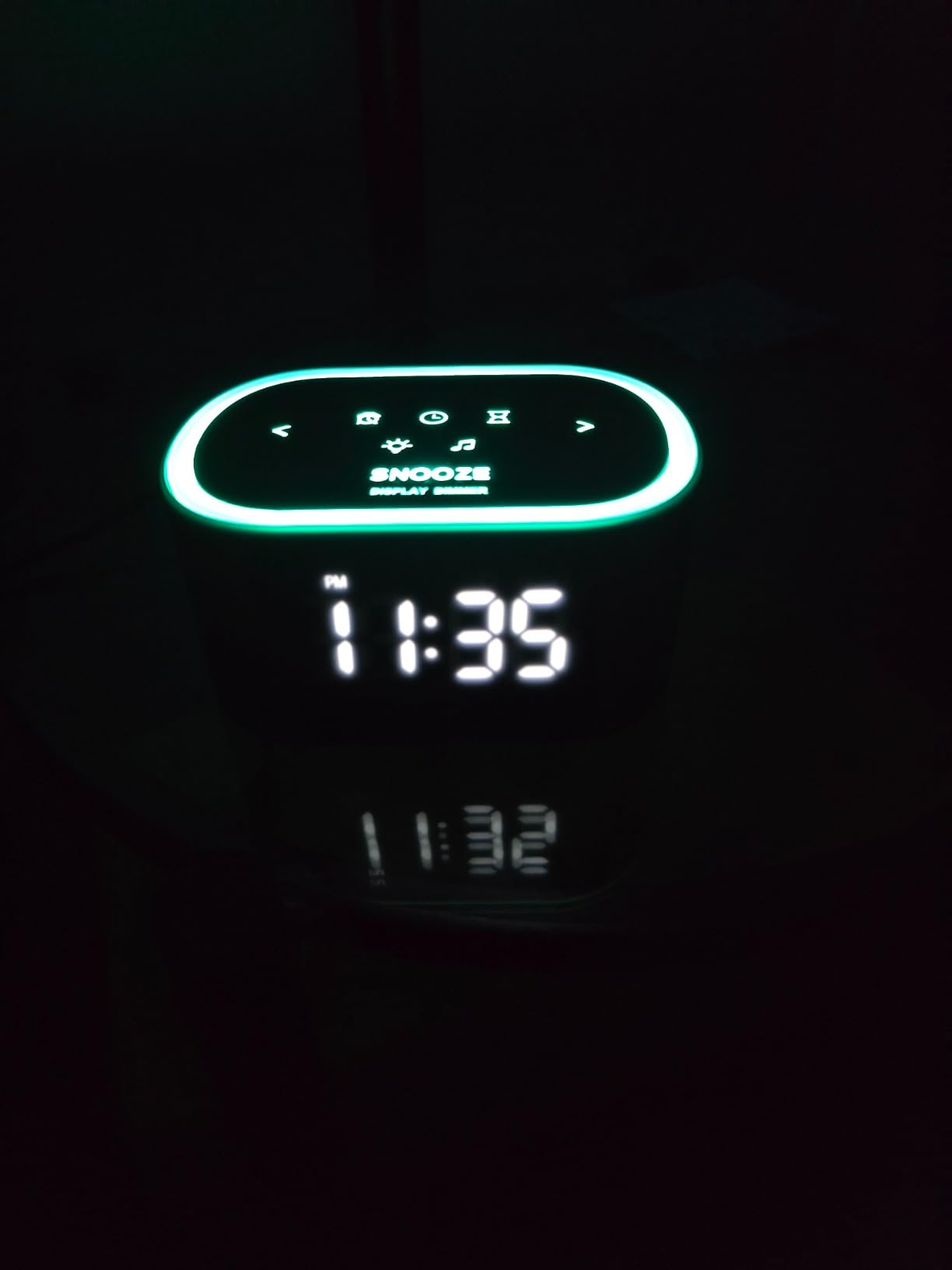 REACHER Digital Alarm Clock & White Noise Sound Machine for Bedroom | 21 soothing sounds, 7 wake-up sounds, 8 color night lights, adjustable volume, sleep timer, memory function for kids, teens customer photo 1